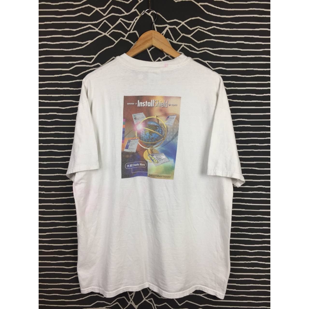 Hanes × Vintage Vtg 00s InstallShield Software It All Start Here TechwearTee Size US XL / EU 56 / 4 - 1 Thumbnail