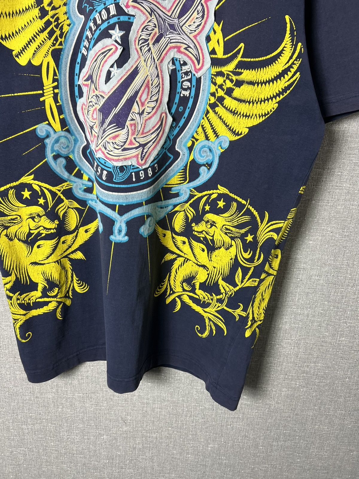 Raw State RAWBLUE Affliction Style All Over Printed Tee Men’s T-Shirt Size US XL / EU 56 / 4 - 5 Thumbnail