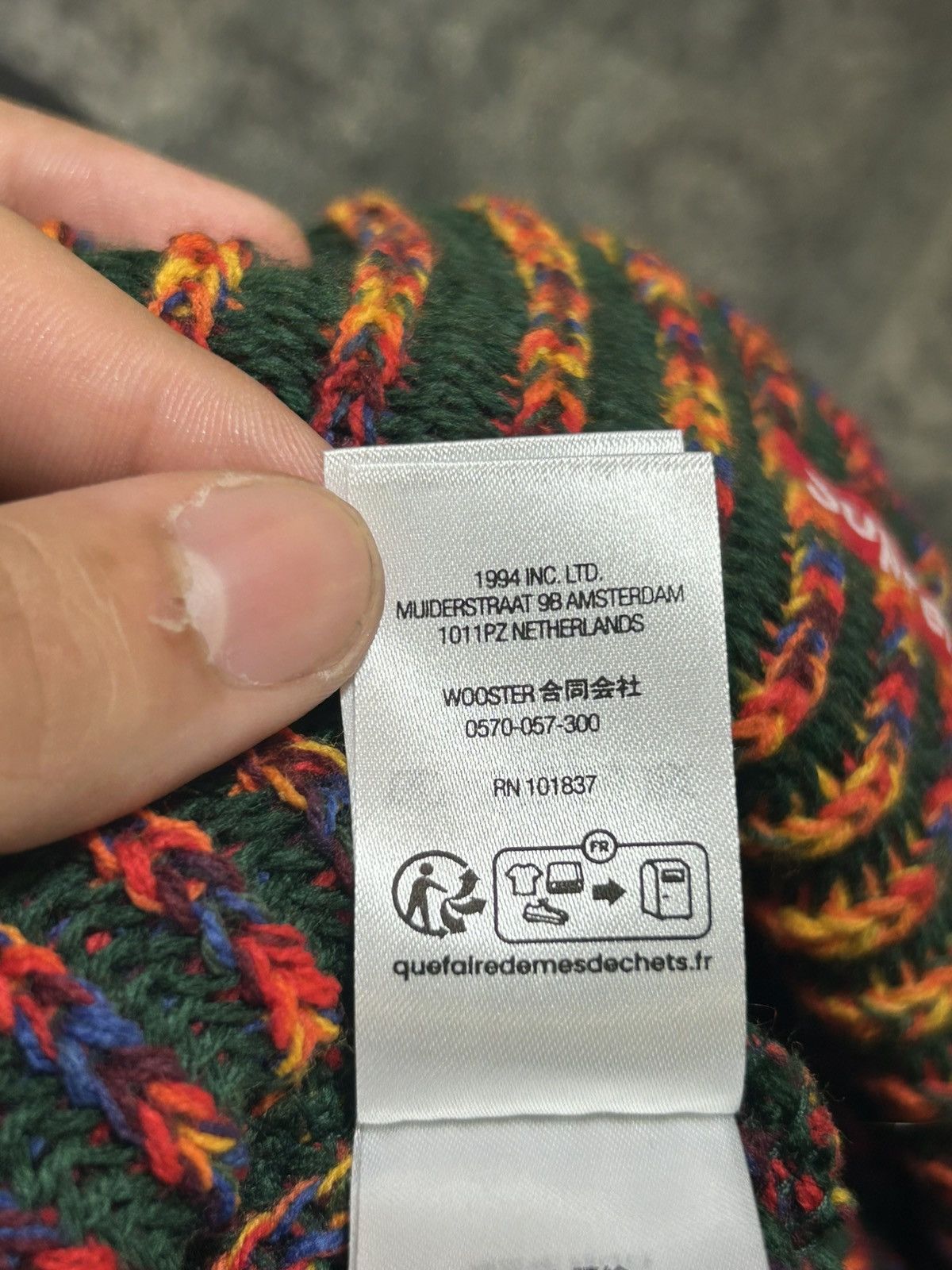 Supreme Supreme Rainbow Loose Gauge Beanie Size ONE SIZE - 7 Thumbnail