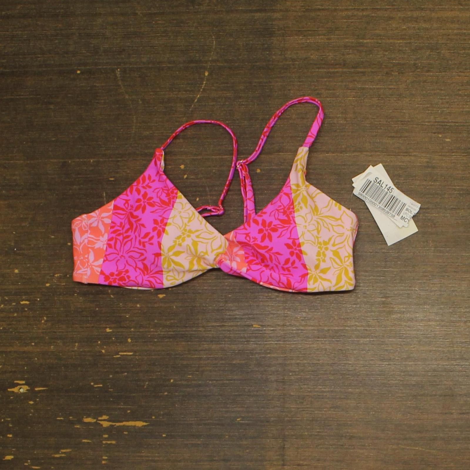 Other Nwt Raisins Juniors Twisty Bikini Top P711152 Pink Multi S Size ONE SIZE - 1 Thumbnail
