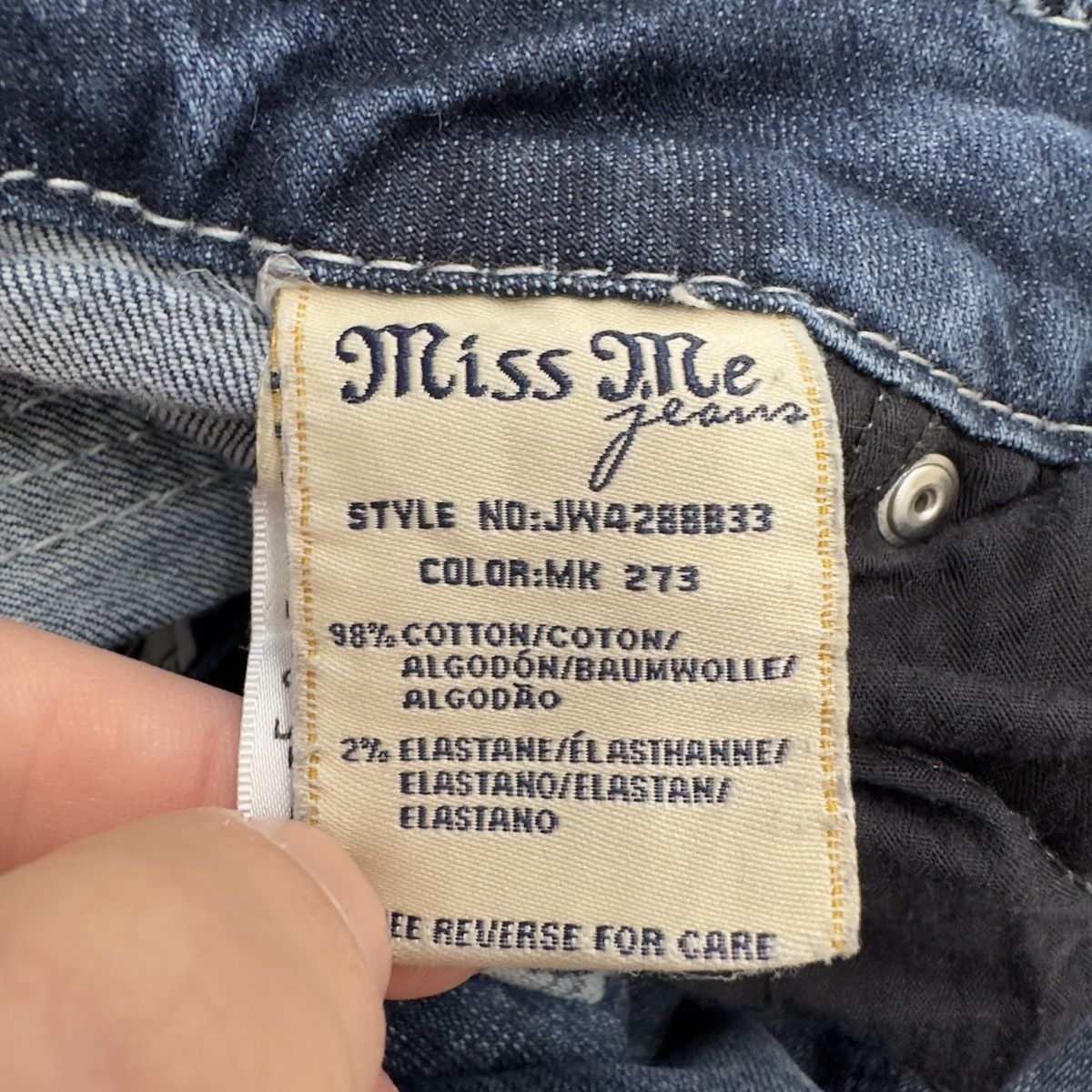 Miss Me × Vintage Vintage Miss Me jeans Size 28" / US 6 / IT 42 - 8 Thumbnail