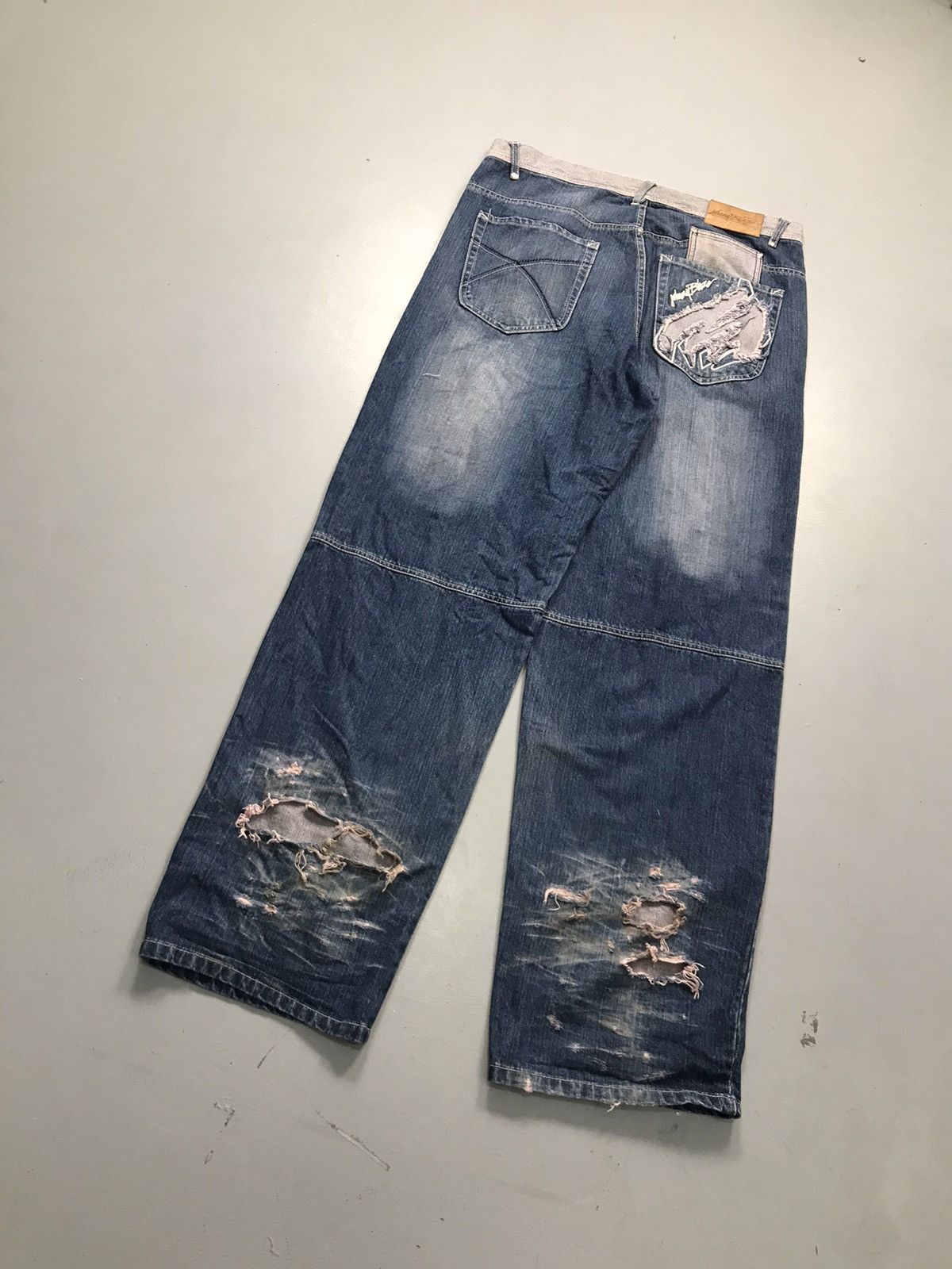 JNCO Vintage johnny blaze embroidered denim Size US 36 / EU 52 - 9 Thumbnail