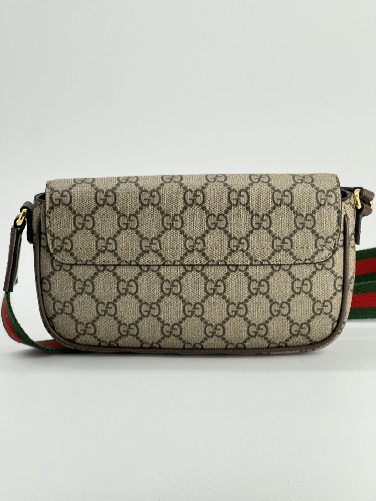 Gucci Gucci Ophidia Mini GG Supreme Canvas Shoulder Bag Size ONE SIZE - 4 Thumbnail