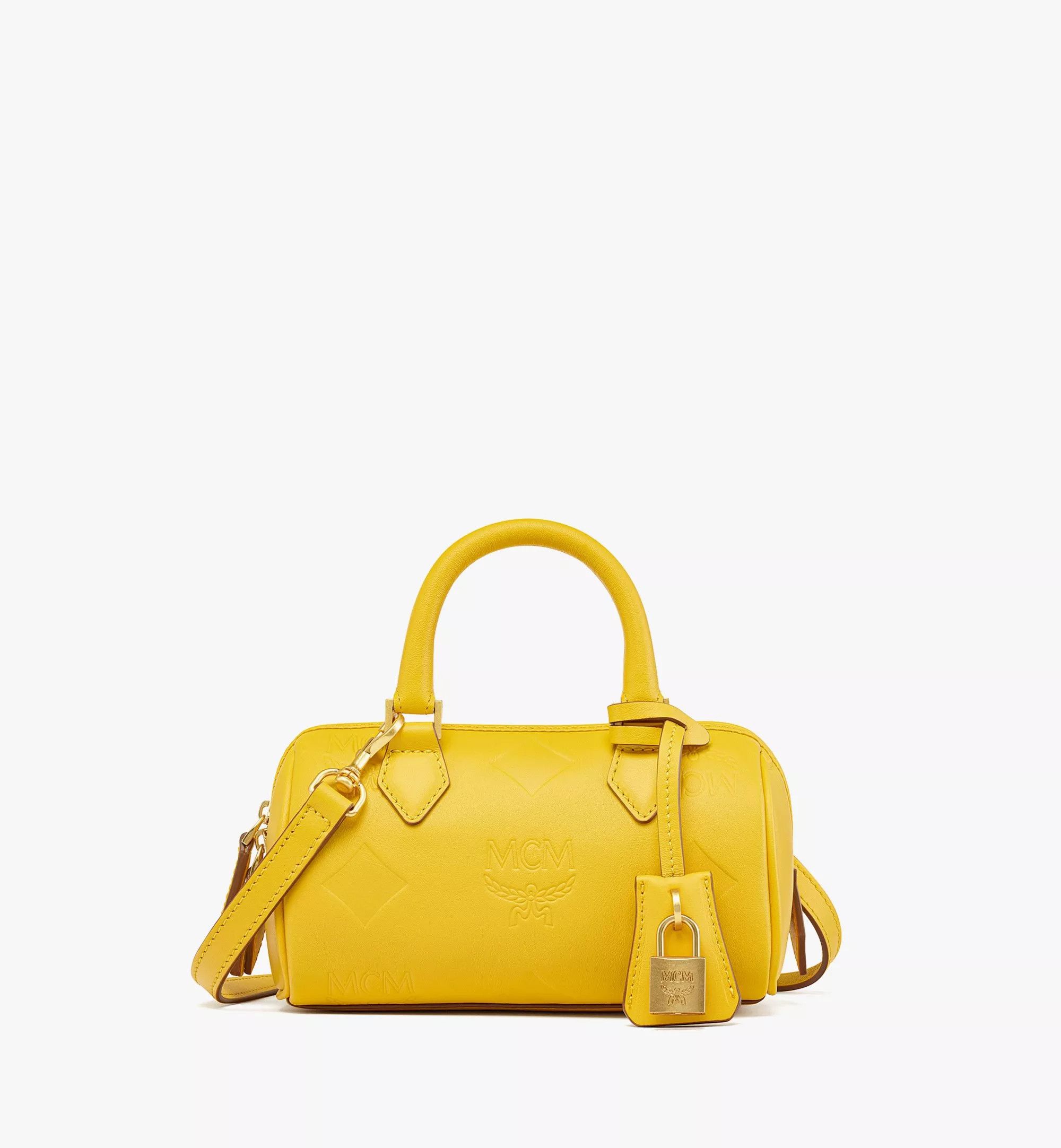 o1mt1gz1224 Size: OS / Boston Small Bag in Yellow