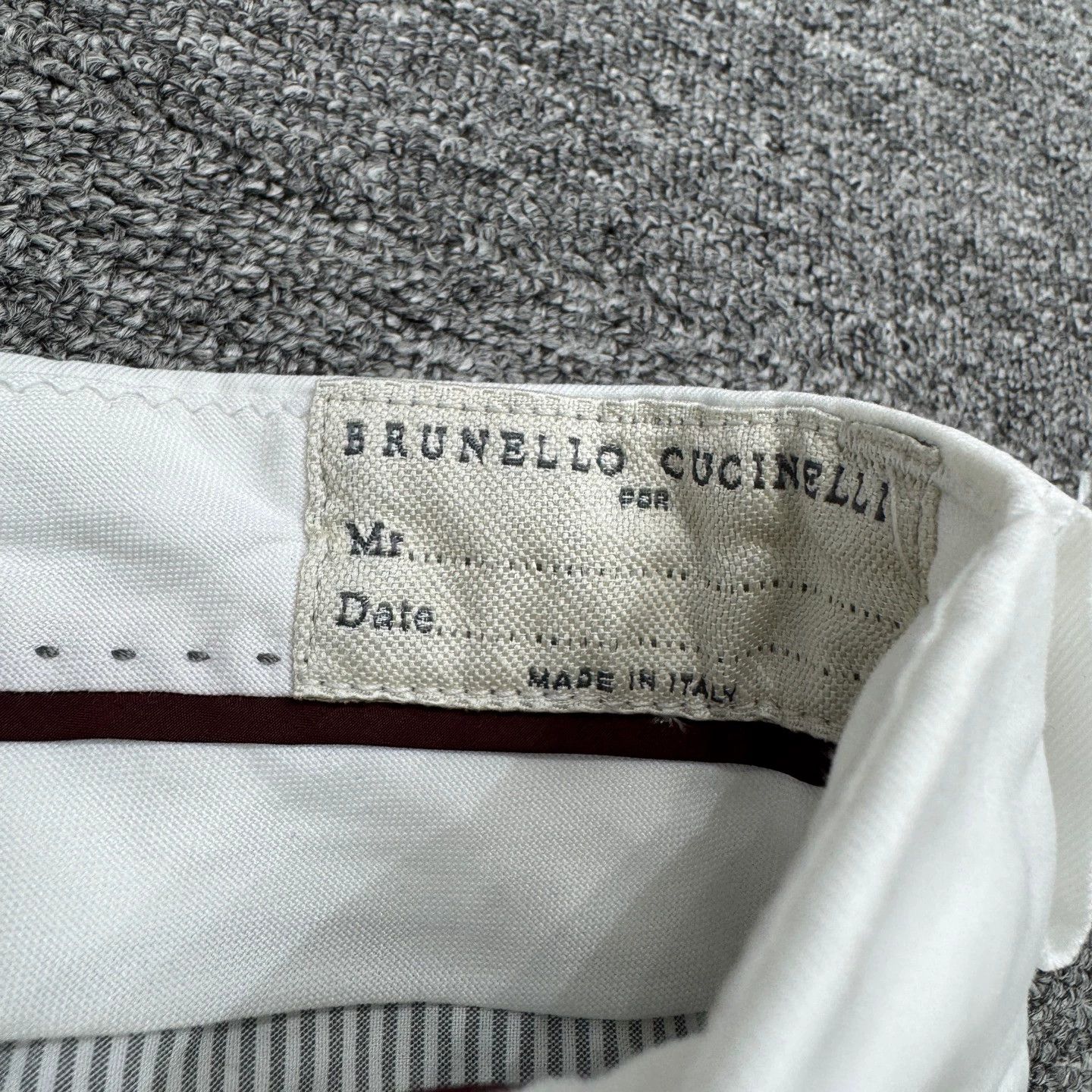 Brunello Cucinelli BRUNELLO CUCINELLI men's solid chinos 44 Size US 28 / EU 44 - 2 Thumbnail
