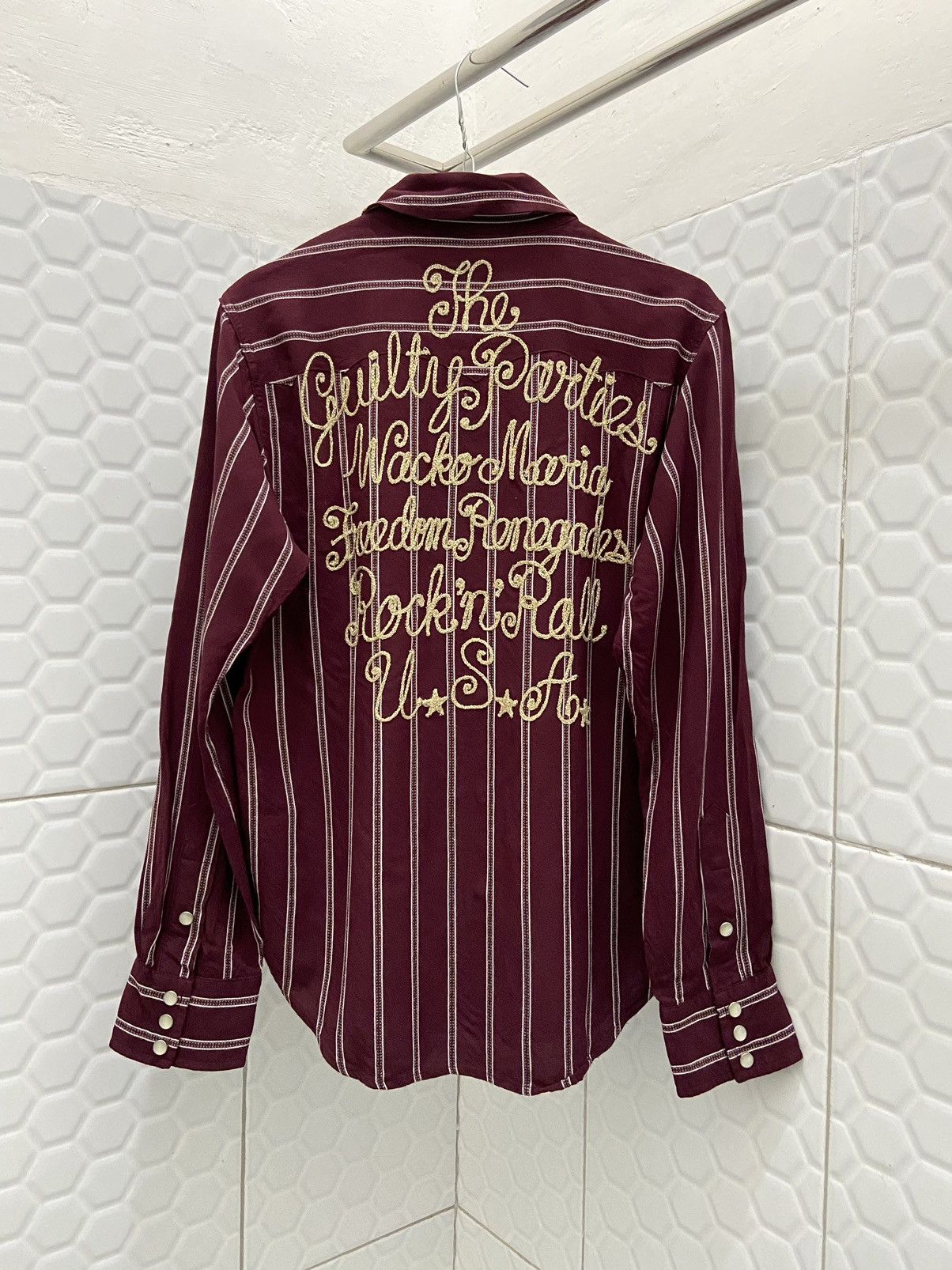 Wacko Maria 💰SENDOFFER💰Wacko Maria The Guilty Parties Rock n Roll Shirt Size US S / EU 44-46 / 1 - 6 Thumbnail