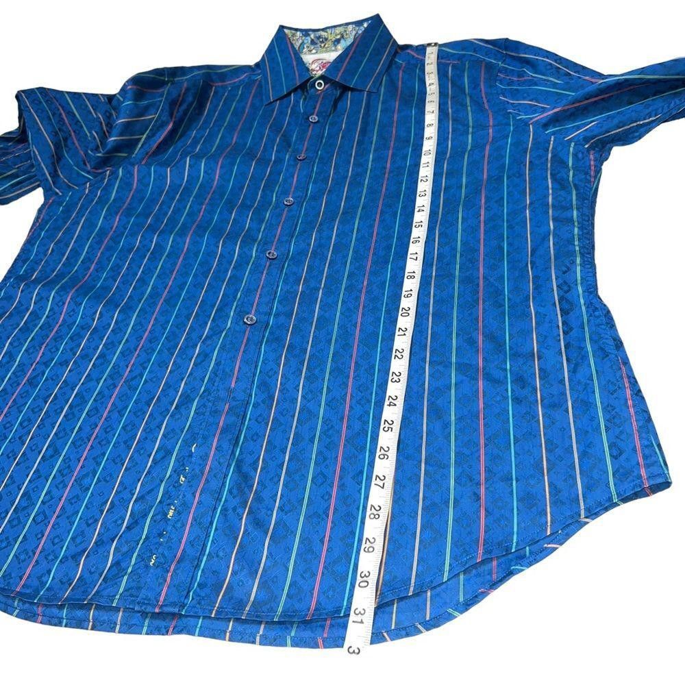 Robert Graham Robert Graham Blue Button Down Dress Shirt Size 2XL Size 48R - 9 Thumbnail