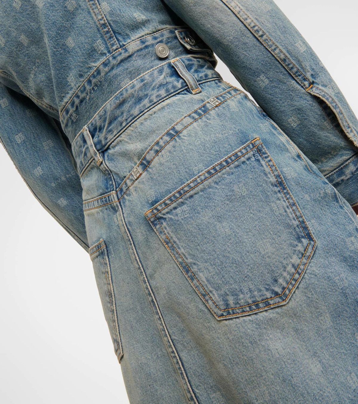 Givenchy o1srvl11e0225 4G High-Rise Denim Maxi Skirt in Light Blue Size 25" / US 0 / IT 36 - 7 Thumbnail