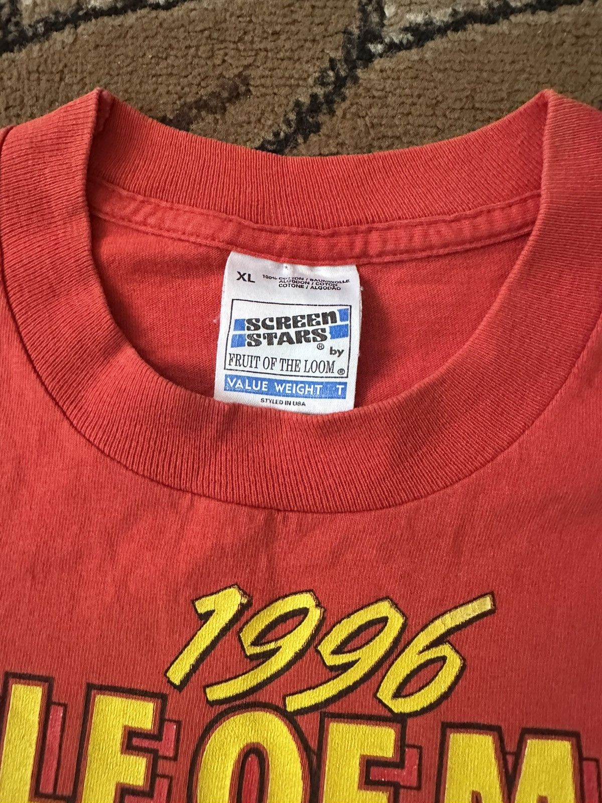 Vintage Vintage 90s single stitch isle of the man t-shirt L/XL Size US L / EU 52-54 / 3 - 5 Thumbnail
