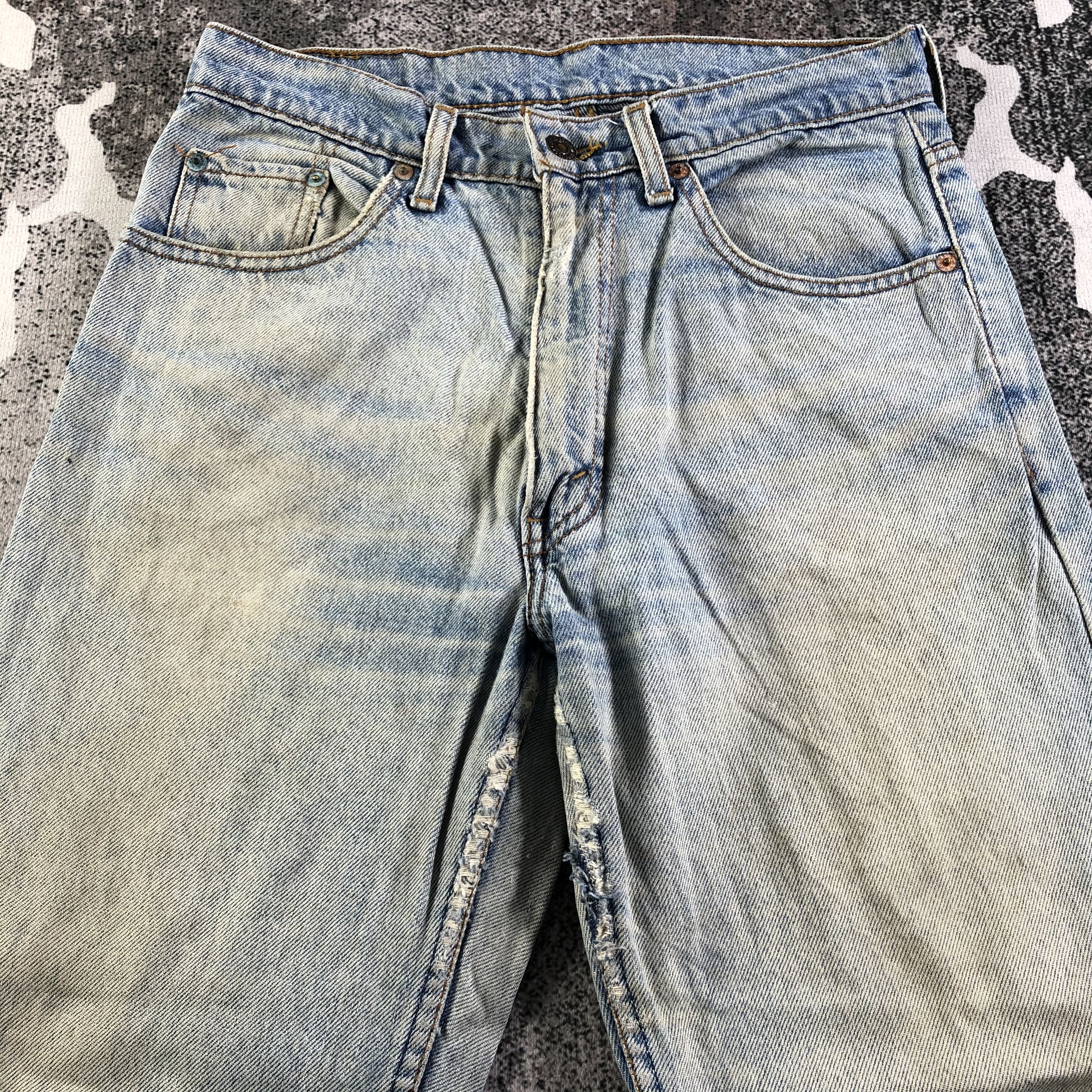 Levi's Vintage Levis 505 Jeans Rusty Blue Denim KJ2484 Size US 29 - 3 Thumbnail