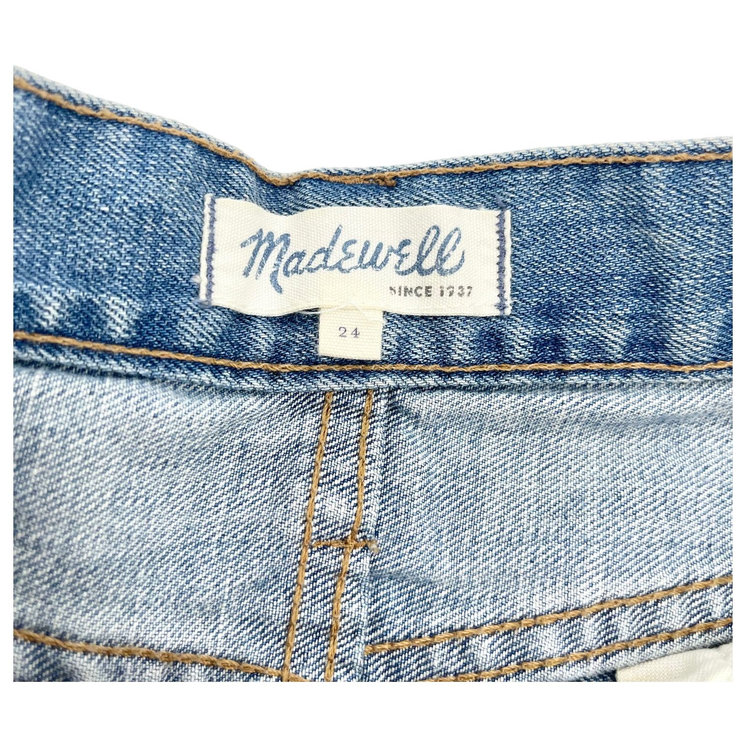 Madewell Madewell Distressed Cut Off Denim Shorts Light Wash Size 24 Size 24" / US 00 / IT 34 - 3 Thumbnail