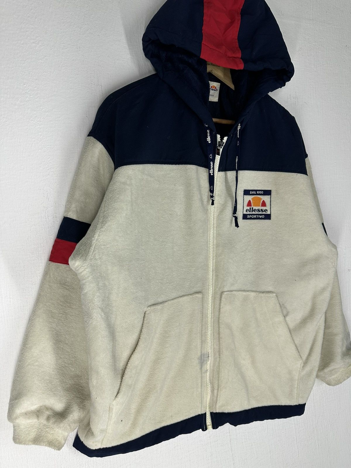 Ellesse × Vintage Vintage Ellesse Fleece Hoodie Jacket Size US M / EU 48-50 / 2 - 3 Thumbnail