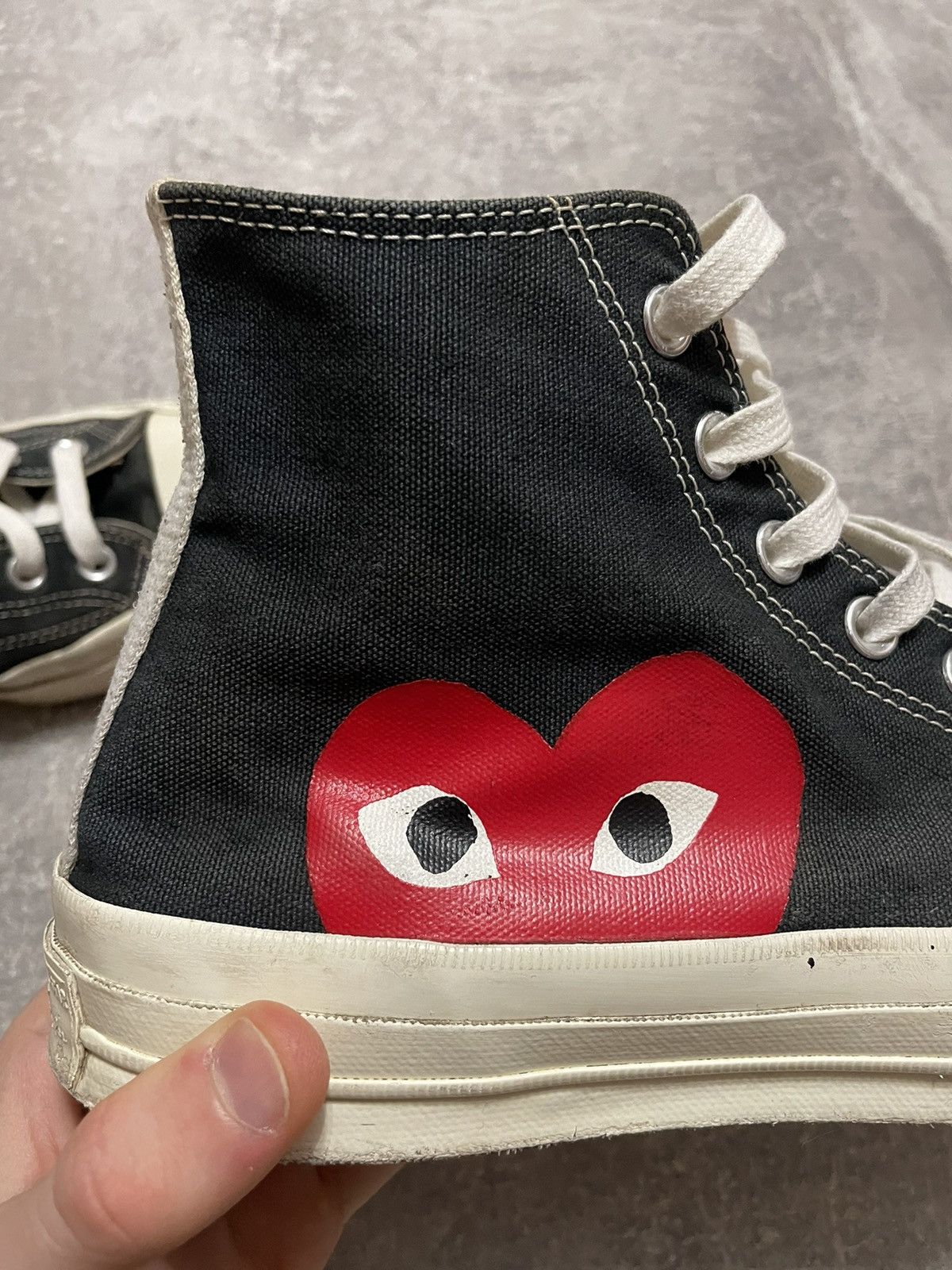 CDG by Comme des Garcons × Comme des Garcons × Converse Comme Des Garcons CDG PLAY x Converse Chuck Taylor High 42.5 Size US 9 / EU 42 - 10 Thumbnail