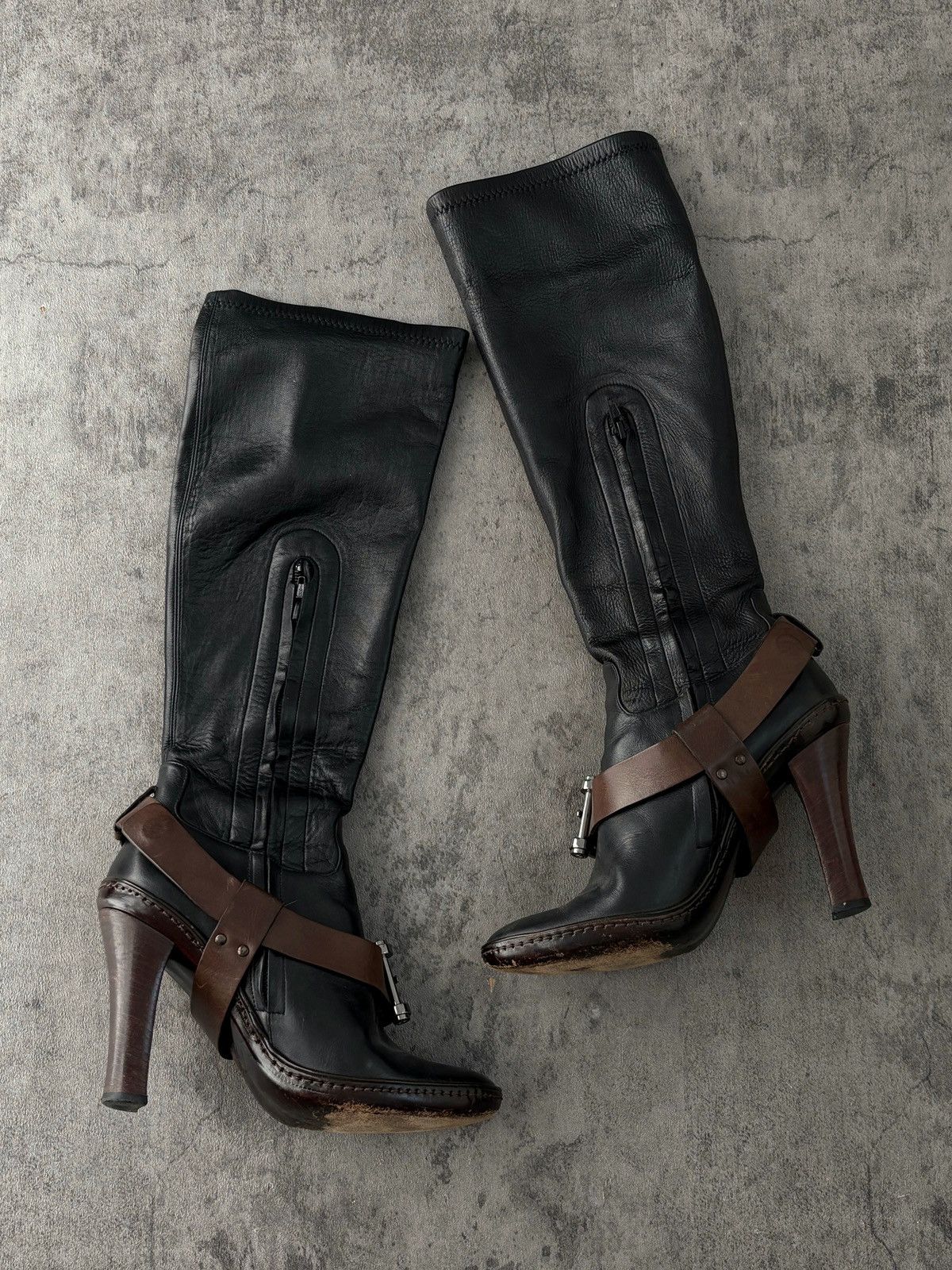 Celine Celine Riding Leather Boots Long Length Size US 8 / IT 38 - 8 Thumbnail