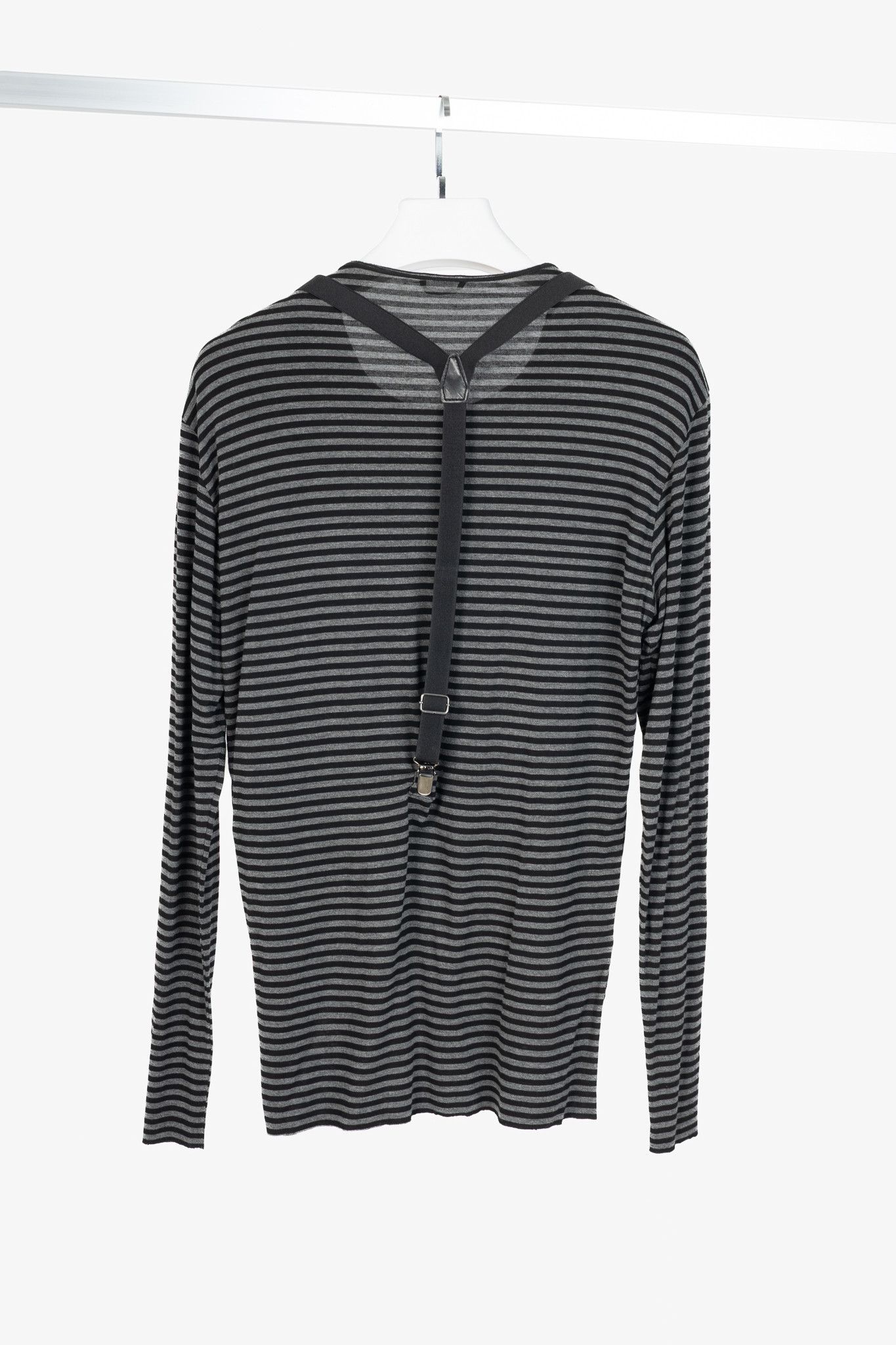 Daniele Alessandrini Daniele Alessandrini Striped Jersey Suspender T-Shirt Size US S / EU 44-46 / 1 - 2 Thumbnail