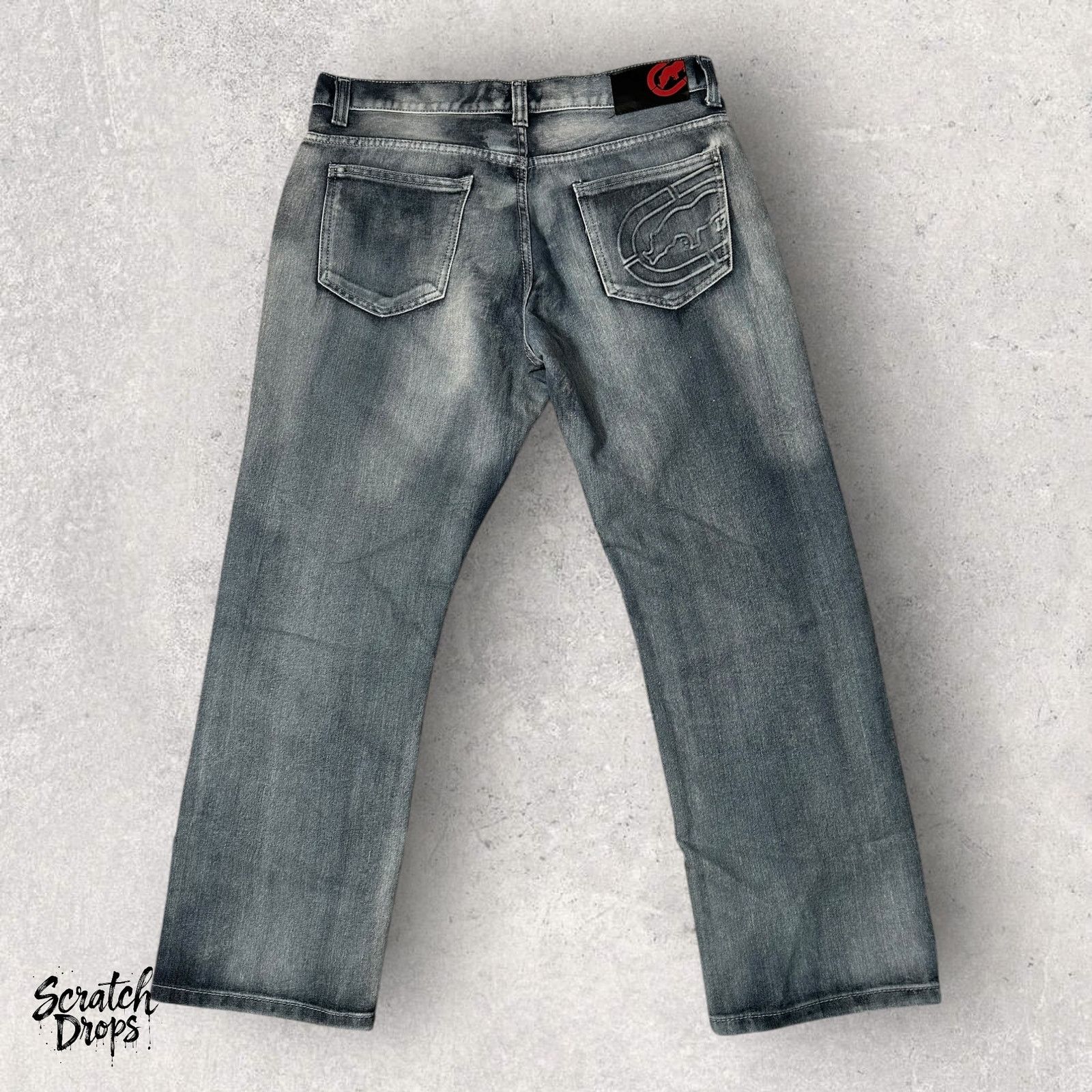 Other Vtg Ecko Unltd Jeans Men Gray Fit Hip Hop Jeans Size 34x30 Size US 34 / EU 50 - 1 Thumbnail