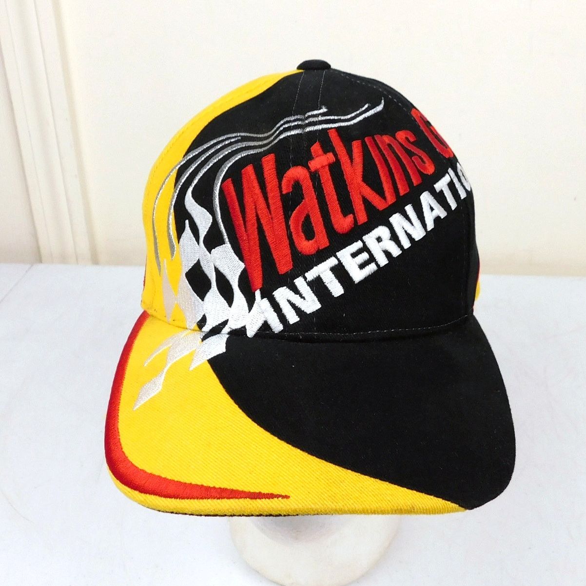 American Needle Vintage Watkins Glen Speedway Hat Adjustable NWOT Yellow Red Size ONE SIZE - 1 Thumbnail