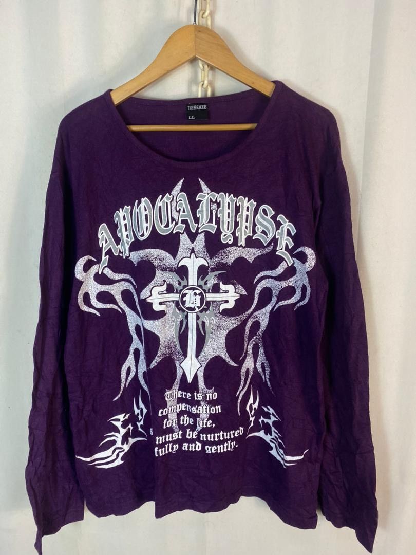 Japanese Brand Unisex🔥The breakers printed long sleeve tshirt Size US L / EU 52-54 / 3 - 1 Thumbnail