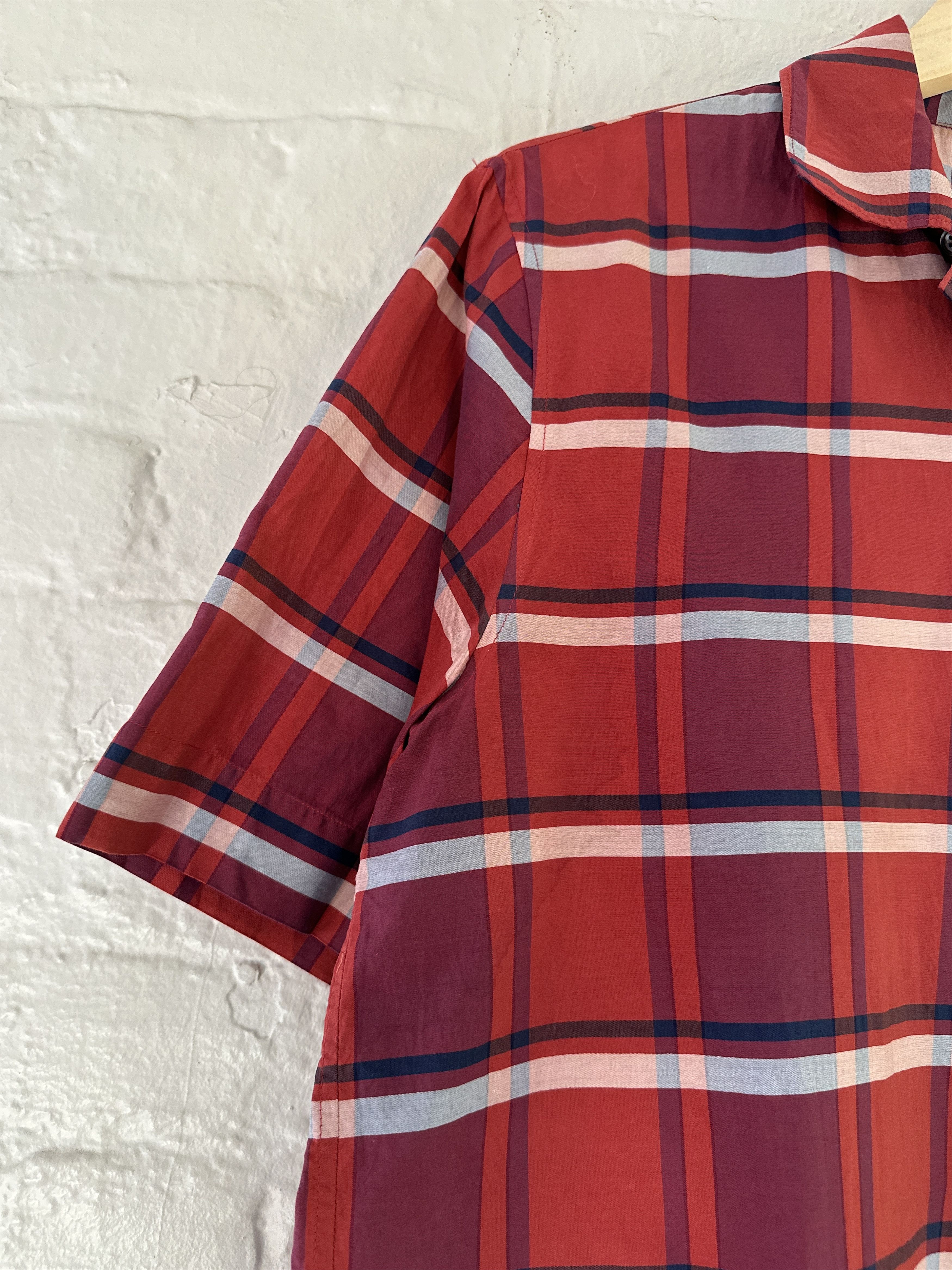 Acne Studios Acne Studios Elms Check Camp Collar Shirt Size US S / EU 44-46 / 1 - 3 Thumbnail