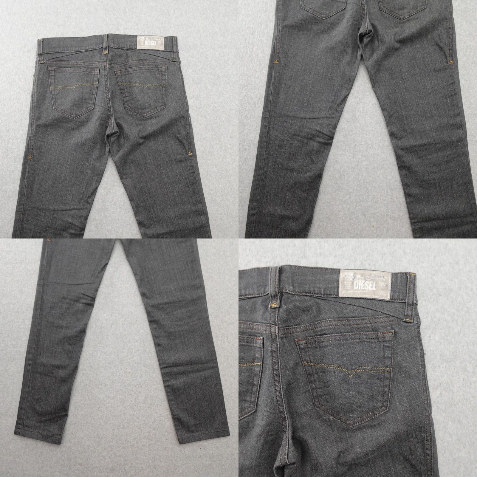 Diesel Diesel Womens Jeans Skinny Stretch Low Waist Gray Sz 26 Size 26" / US 2 / IT 38 - 9 Thumbnail