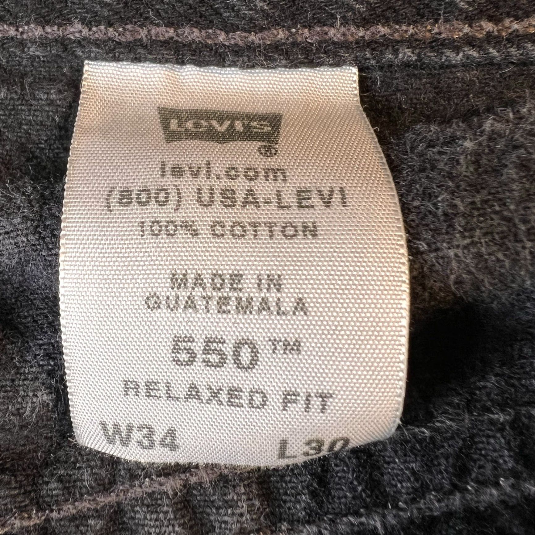 Levi's VINTAGE Levi's 550 Jeans Mens 34x30 Black Relaxed Fit Denim Pants 90s Size US 34 / EU 50 - 3 Thumbnail
