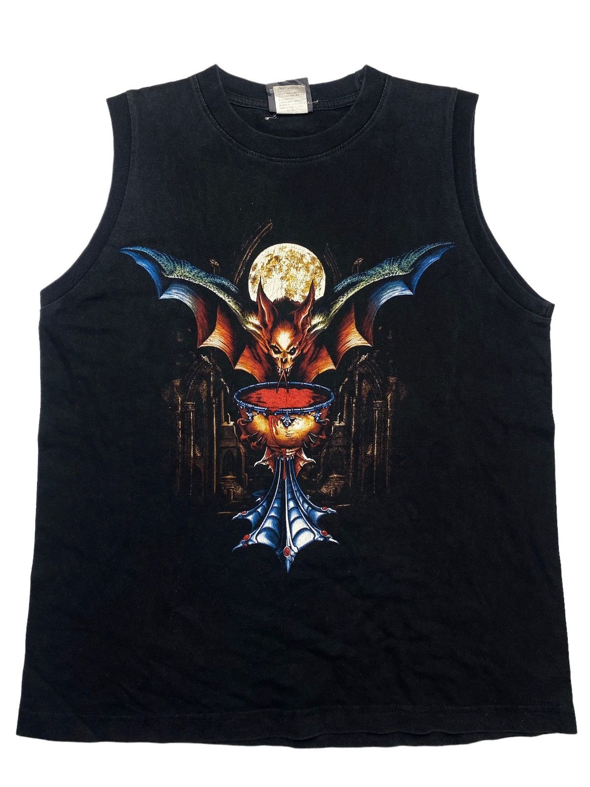 image of If Six Was Nine x Le Grande Bleu L G B 2000S Zero One - Fighting My Demons Tank in Black (Size Medi