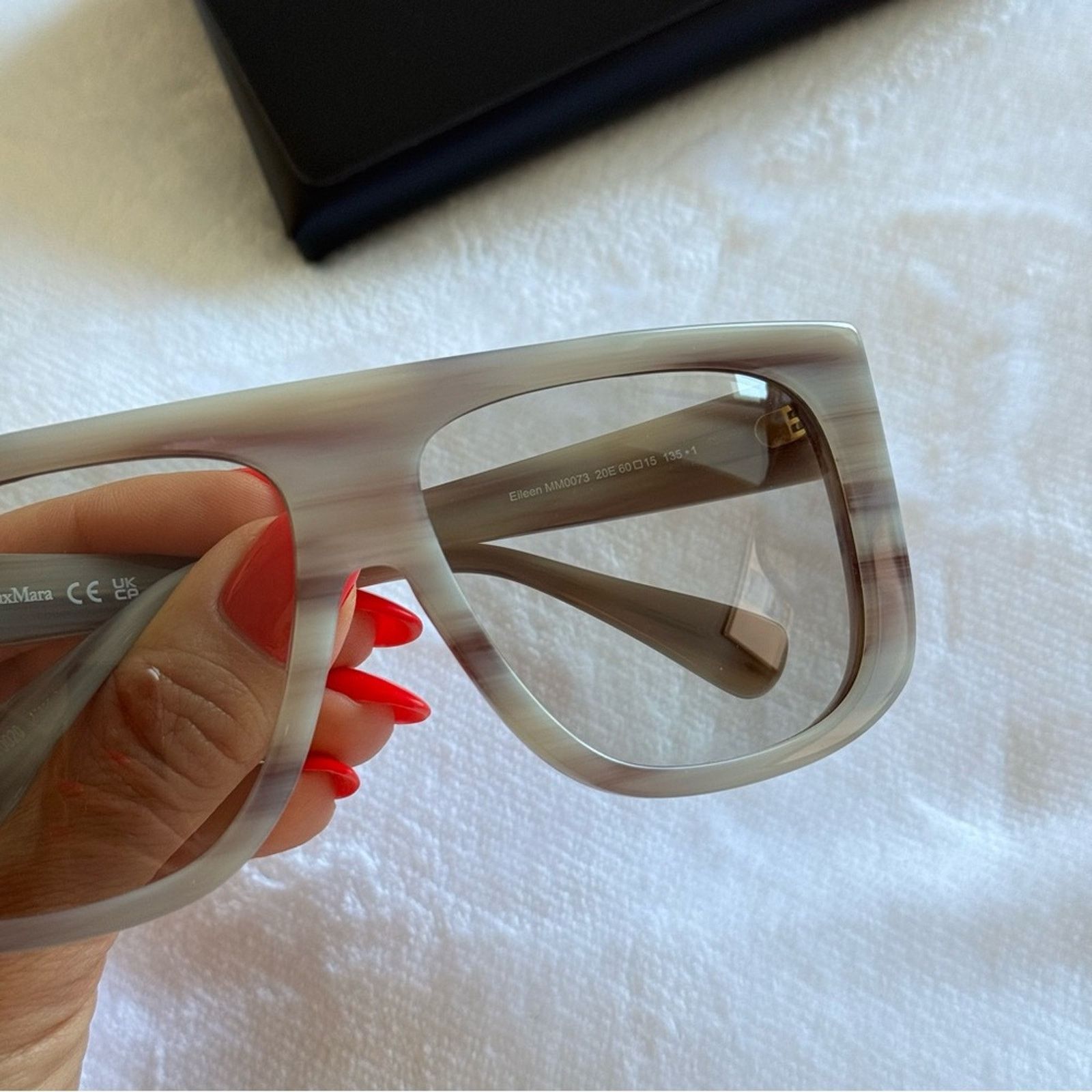 Max Mara NEW! MaxMara Brown Sunglasses Flat Top, MM0073 20E Authentic Size ONE SIZE - 4 Thumbnail