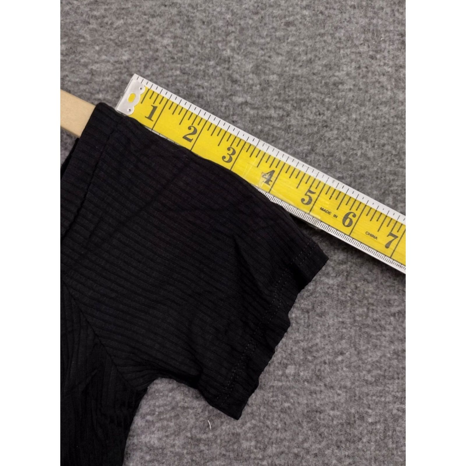 Vintage MAGIA Bodysuit Shirt Women Black Ribbed 3 Button Drop Size M Size M / US 6-8 / IT 42-44 - 5 Thumbnail