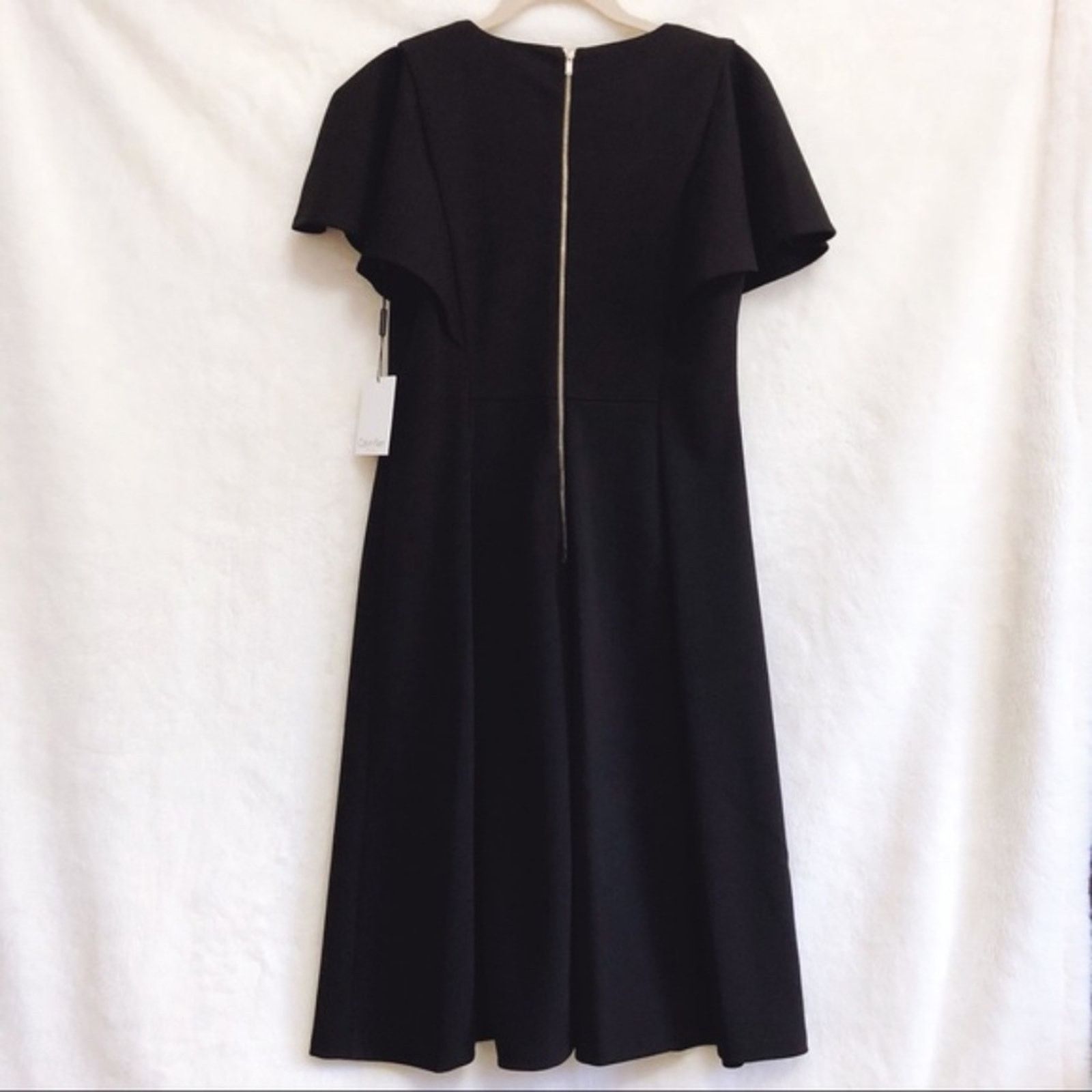 calvin klein cap sleeve fit and flare dress Joseph Ribkoff Signature main image 0