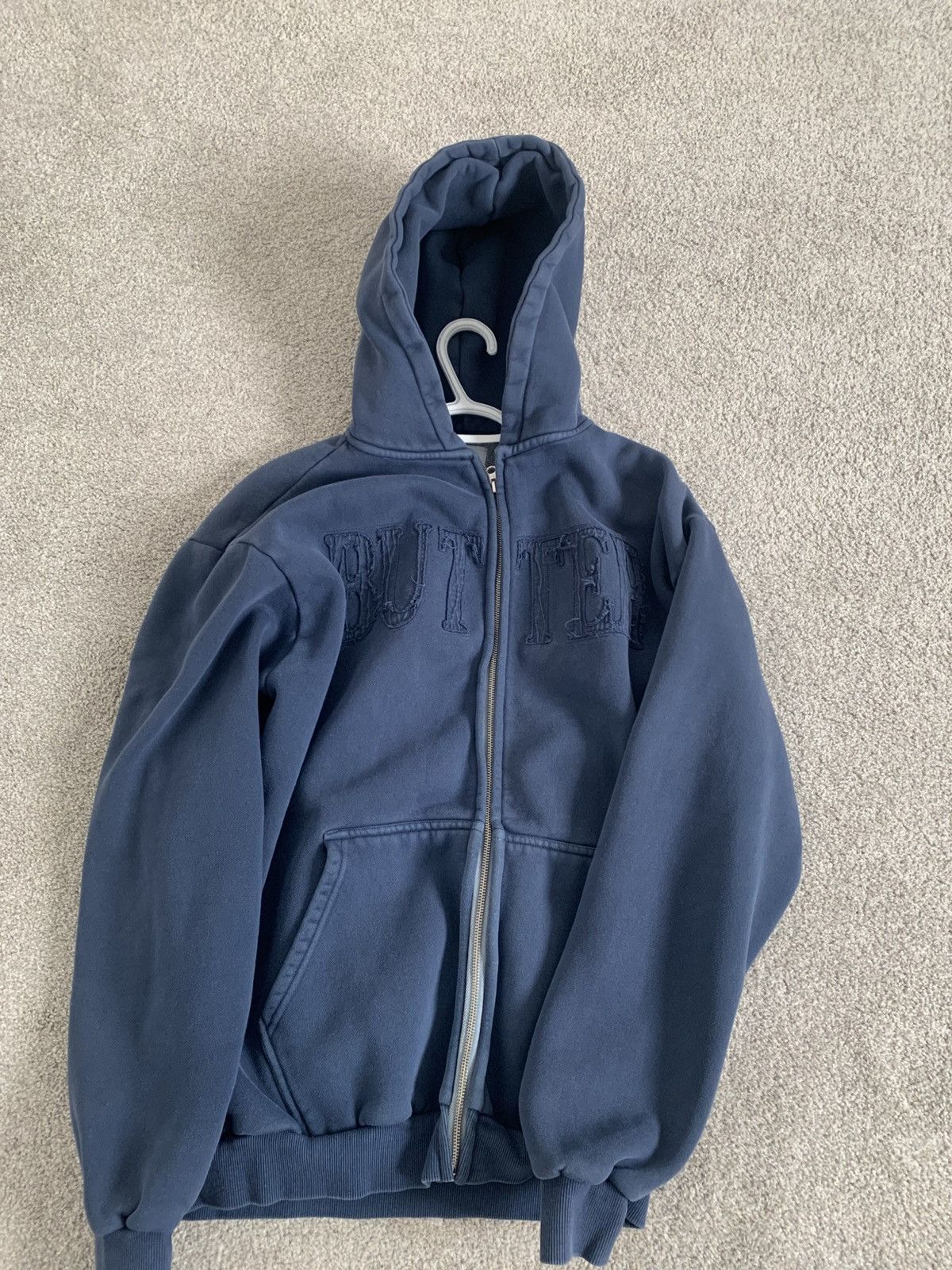 Butter Goods Butter Goods Blue Zip Hoodie - Size M Size US M / EU 48-50 / 2 - 1 Thumbnail