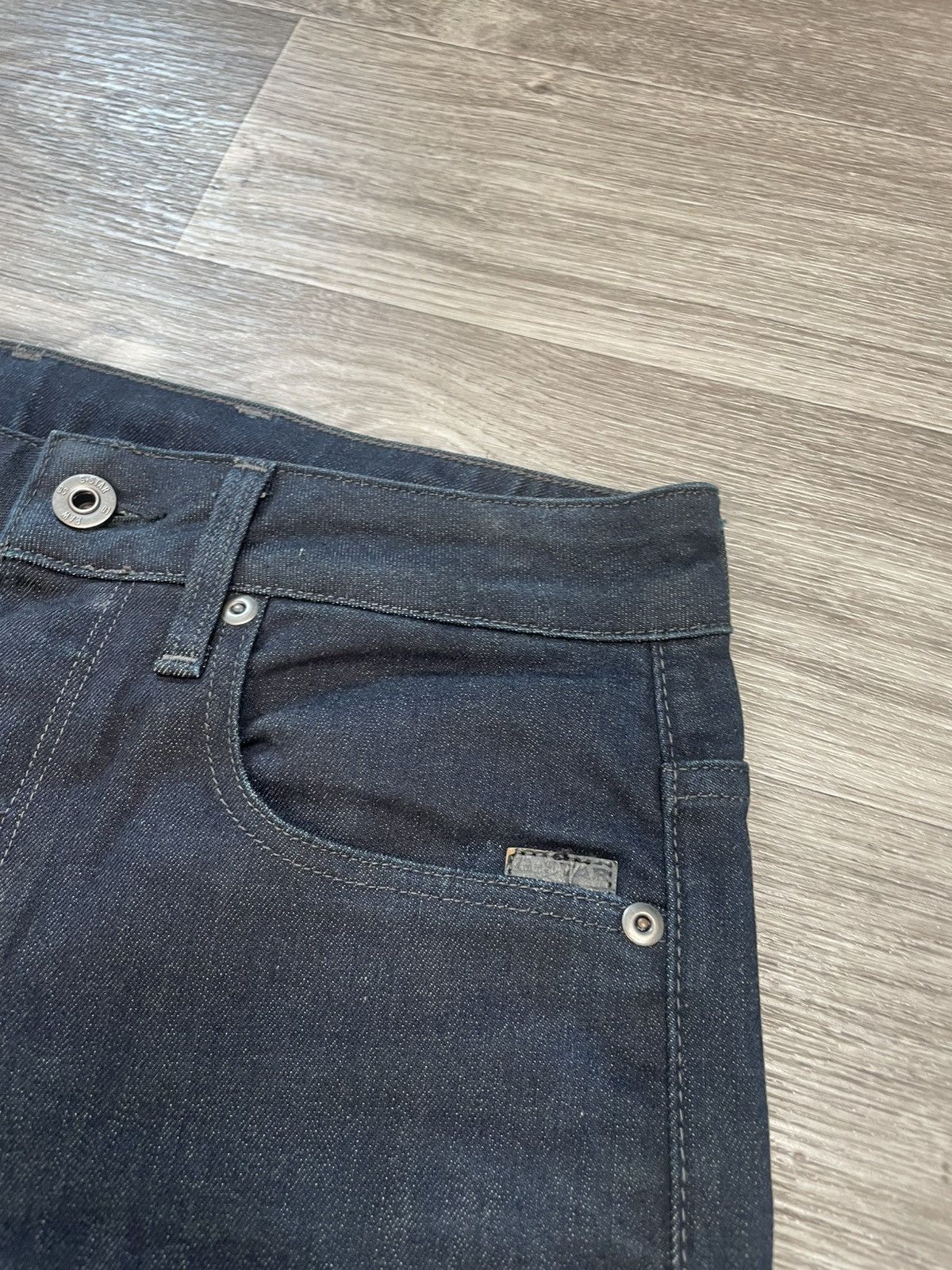 G-Star 29/34 Vintage G-Star Defend Straight Blue Denim Jeans Size US 29 - 7 Thumbnail