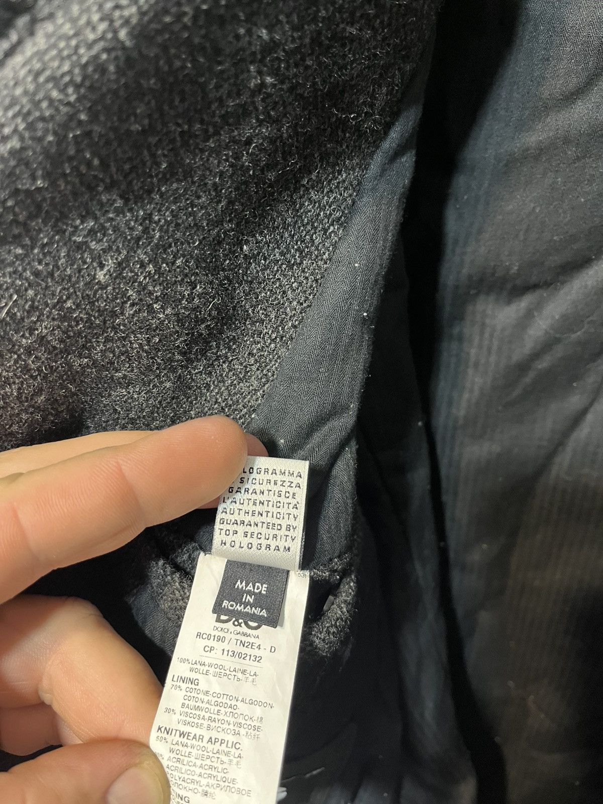 Dolce & Gabbana Dolce&Gabbana Vintage Men’s Wool Gray Double-Breasted Coat Size US L / EU 52-54 / 3 - 15 Thumbnail