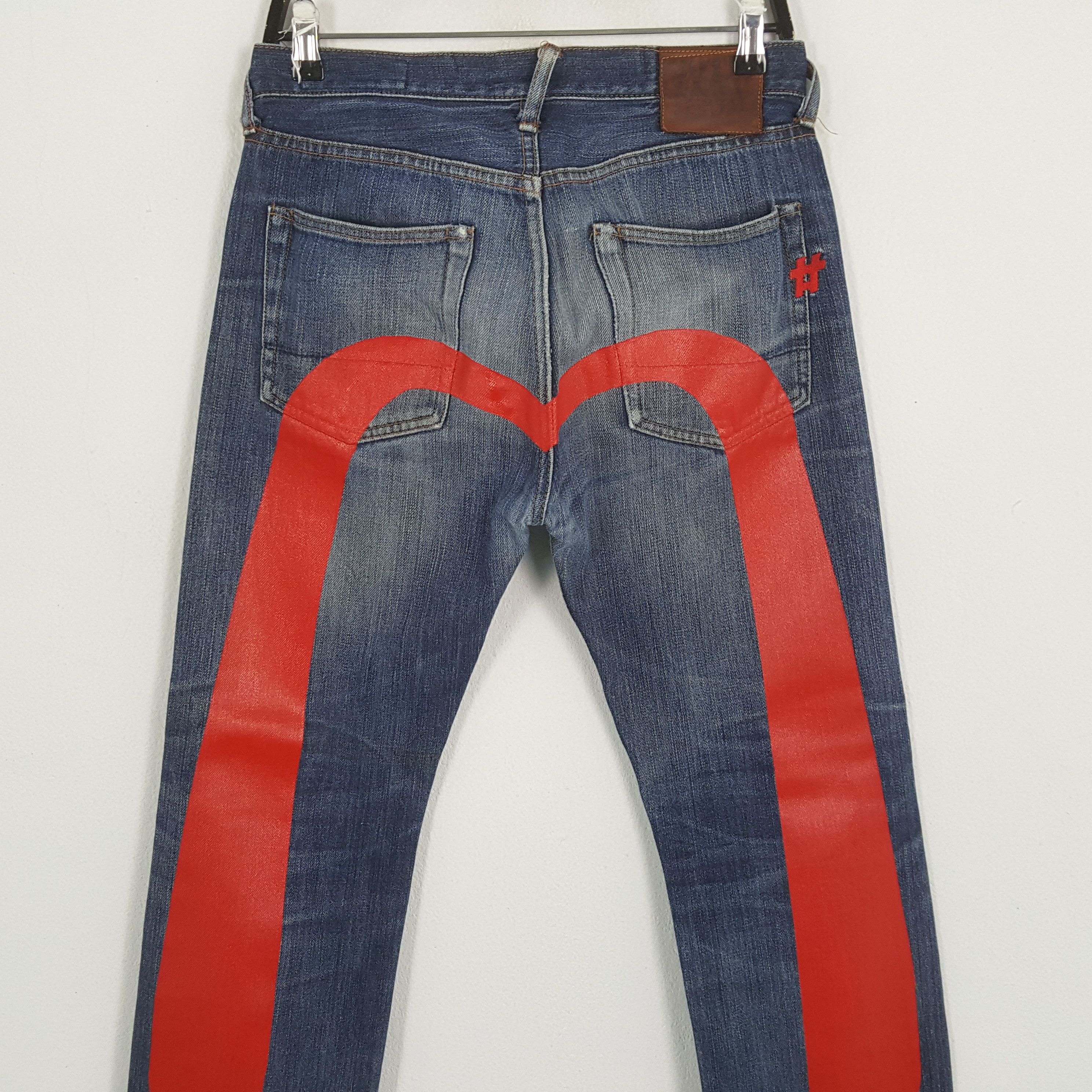 Japanese Brand × Vintage EVISU Japanese Brand Streetwear Custom Daicock Jeans Size US 29 - 2 Thumbnail
