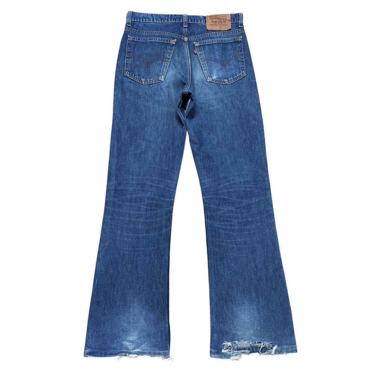 Levi's Vintage 90s Levis 517 Distressed Denim Flare Jeans Size US 31 - 2 Thumbnail