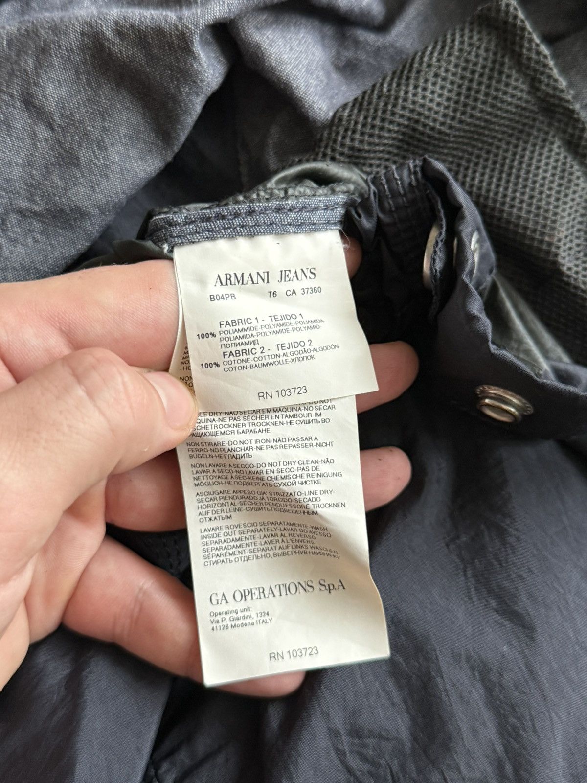 Giorgio Armani Giorgio Armani Jeans vintage windbreaker jacket Size US M / EU 48-50 / 2 - 7 Thumbnail