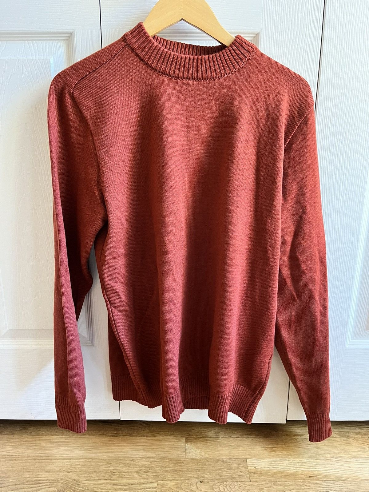 image of De Bonne Facture Crewneck in Rust, Men's (Size XL)