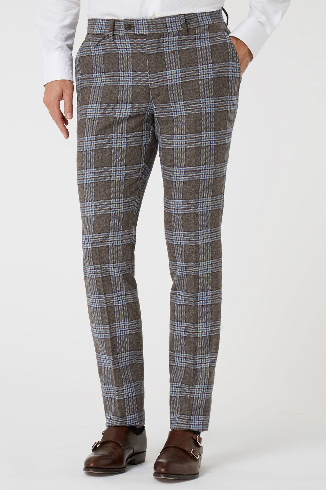 Designer × Hackett HACKETT KENSINGTON Slim Winter Check Trousers Pants Wool Size US 36 / EU 52 - 1 Thumbnail