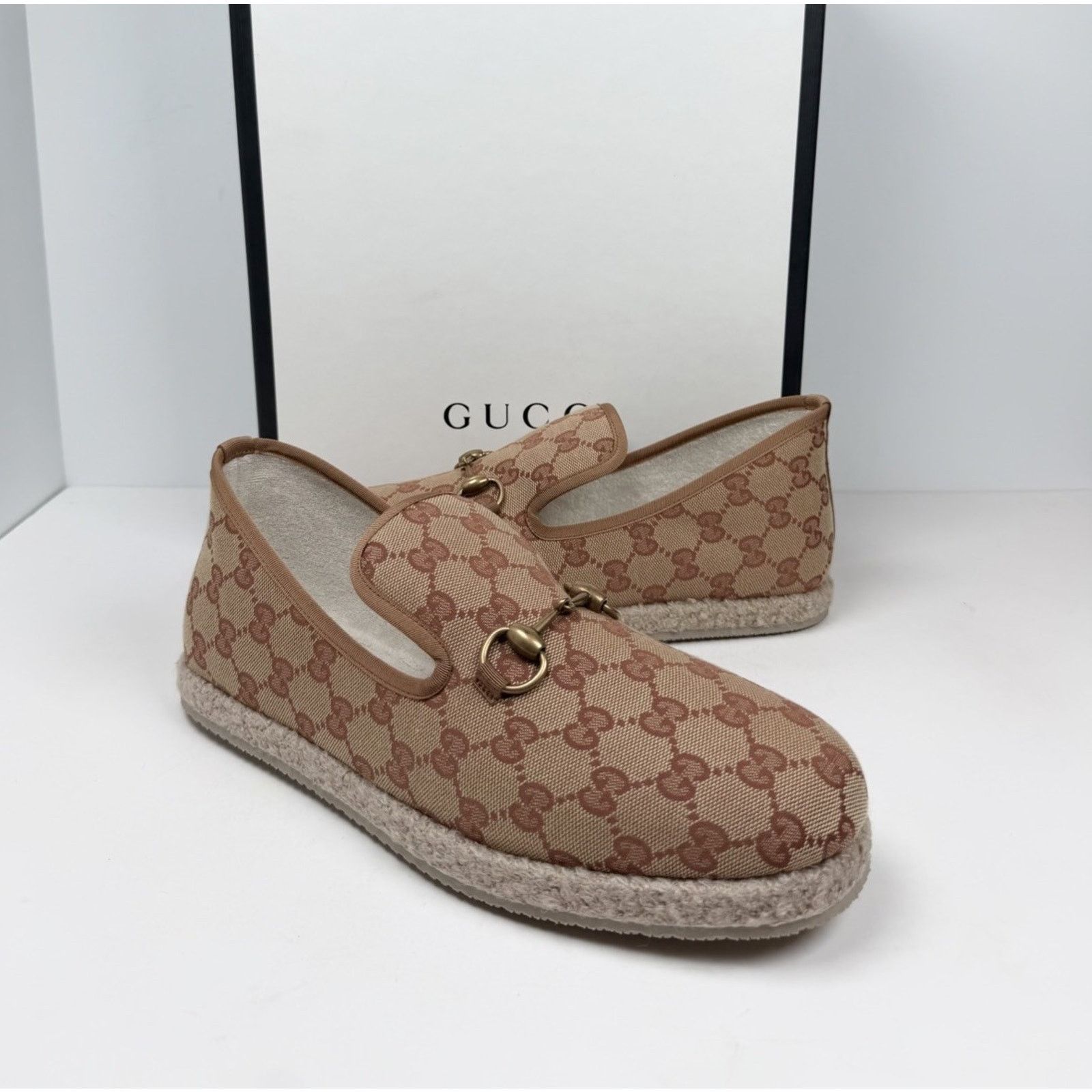 Gucci Size 8.5US - Gucci Horsebit Espadrille GG Loafers NEW Size US 8.5 / EU 41-42 - 2 Thumbnail