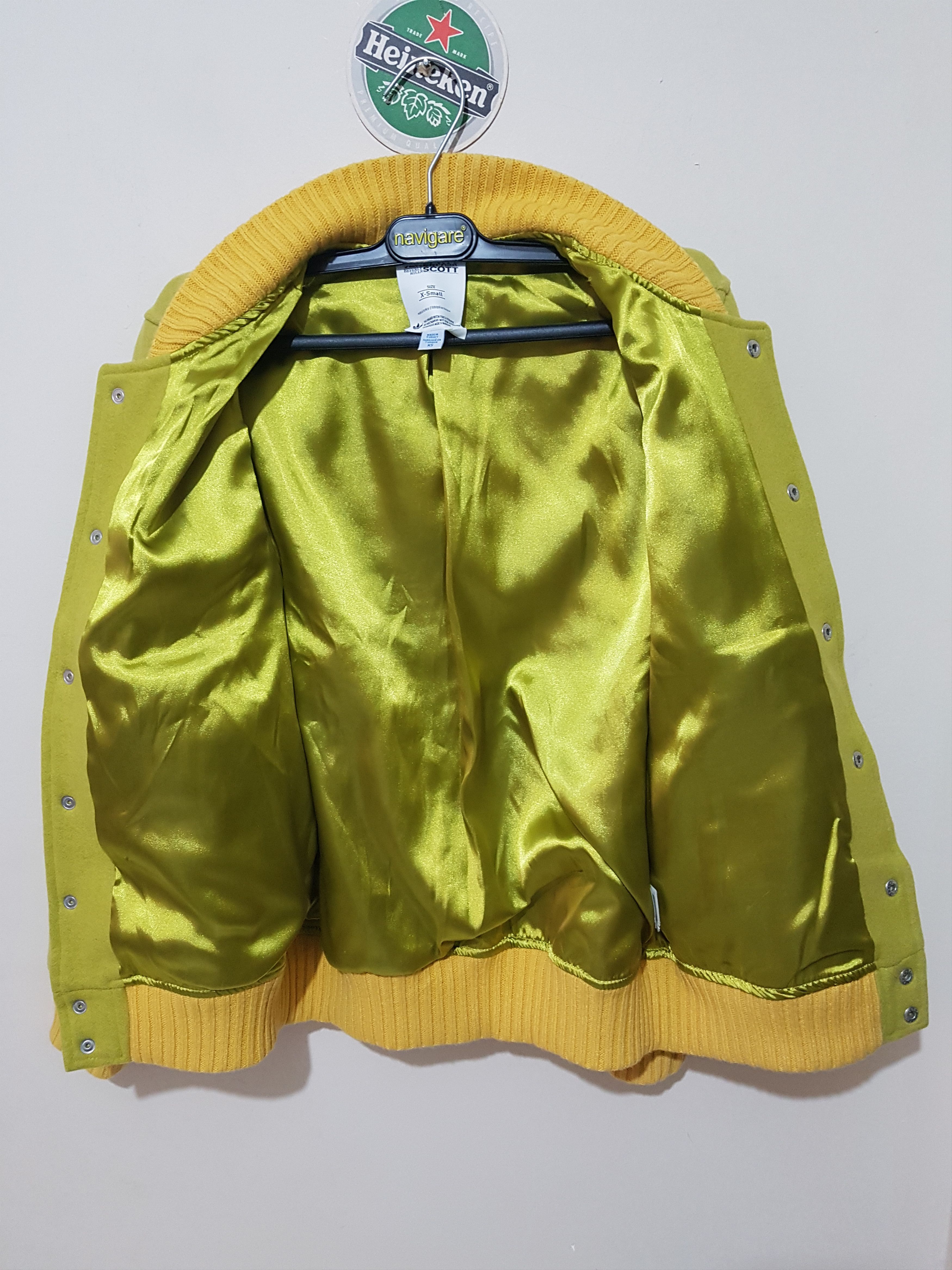 Adidas × Jeremy Scott Globe Varsity Letterman Jacket Wool Bomber World Map Size US XS / EU 42 / 0 - 10 Thumbnail