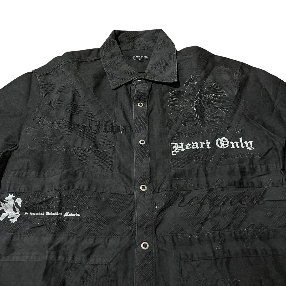 14th Addiction × If Six Was Nine × Japanese Brand Y2K In The Attic Poem Grunge Gothic Punk Style Short Shirt Size US M / EU 48-50 / 2 - 4 Thumbnail