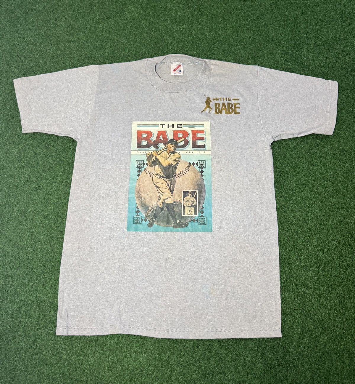 Jerzees Vintage 90s Babe Ruth Baseball Legend Retro Sport T Shirt Size US M / EU 48-50 / 2 - 1 Thumbnail