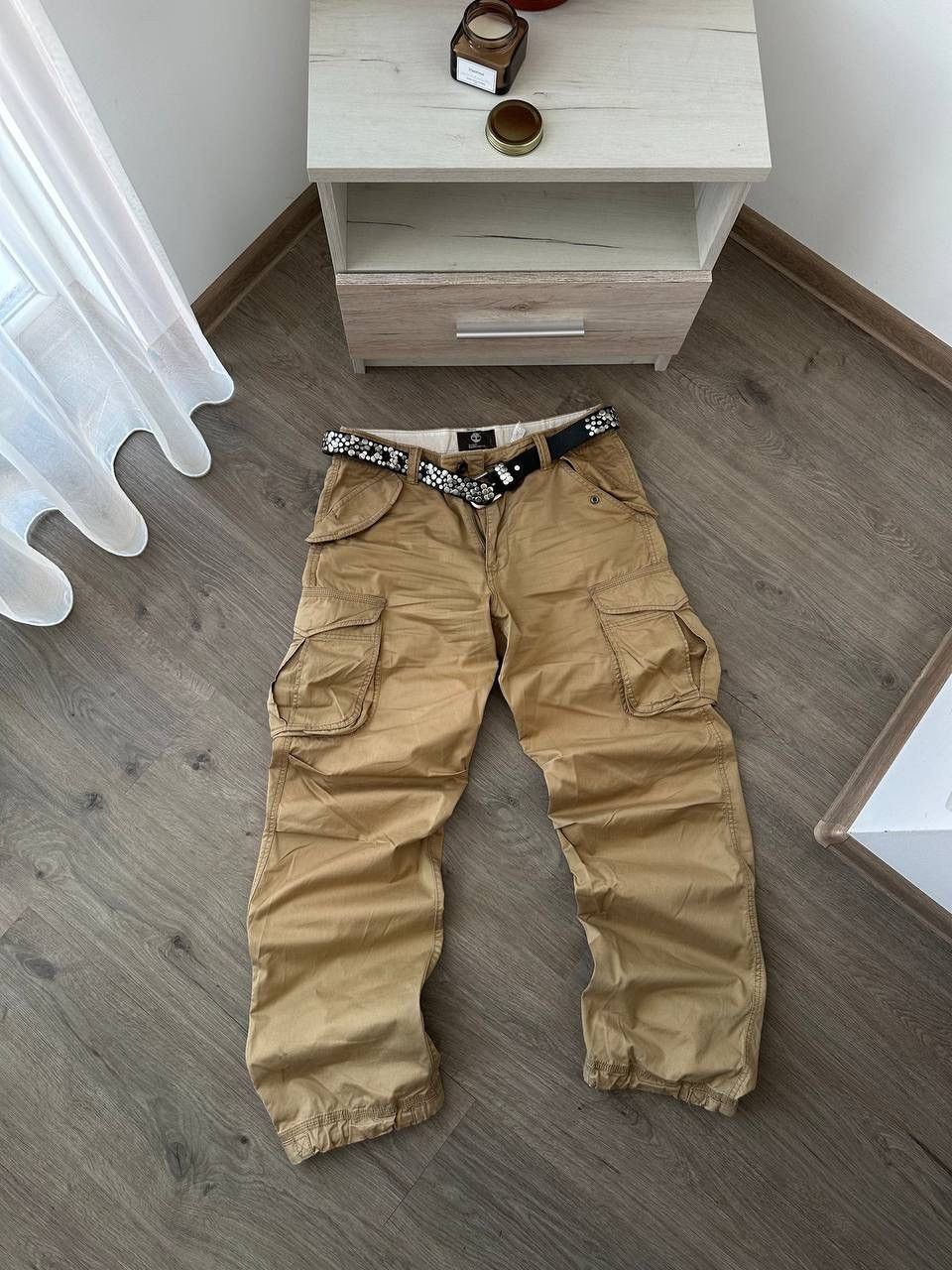 Timberland × Vintage Vintage Timberland Cargo Beige Duxbury Pants Size US 32 / EU 48 - 1 Thumbnail