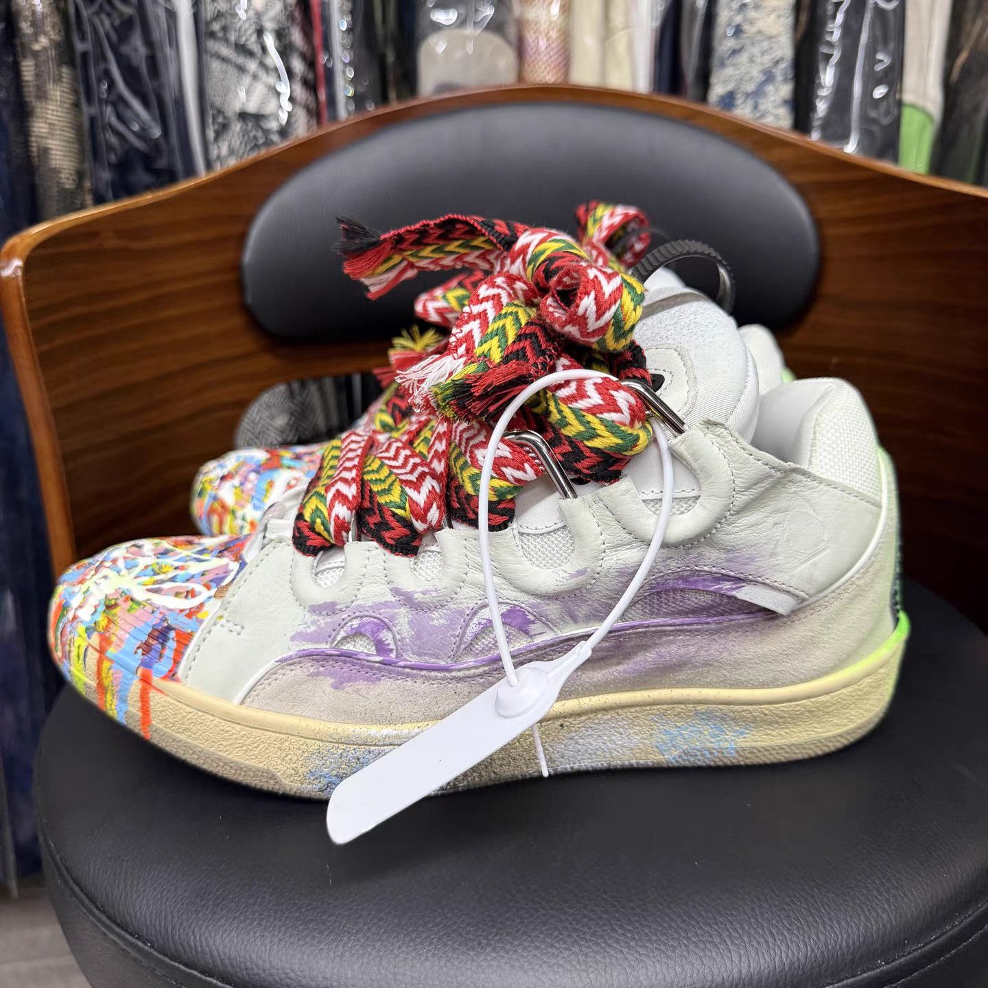 Lanvin Gallery Dept X Lanvin Paint Splatter Curb Sneakers K15 Size US 9 / EU 42 - 6 Thumbnail