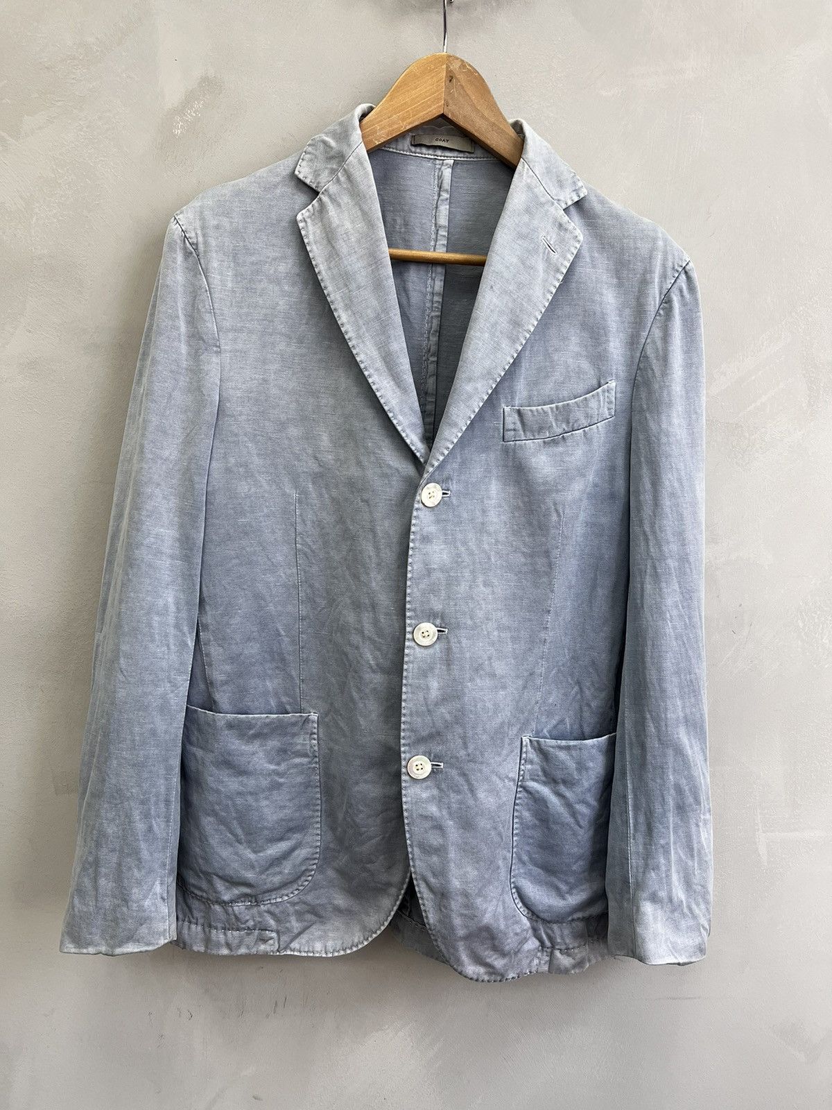 Boglioli WASHED BLUE Boglioli Blazer Suit Lino/cotton Slim Siz 46 S Size US S / EU 44-46 / 1 - 1 Thumbnail