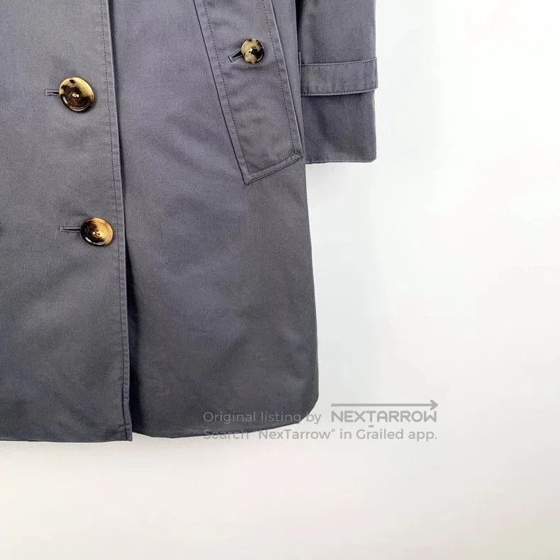 Burberry Burberry Blue Cotton Trench Coat. Size US S / EU 44-46 / 1 - 4 Thumbnail