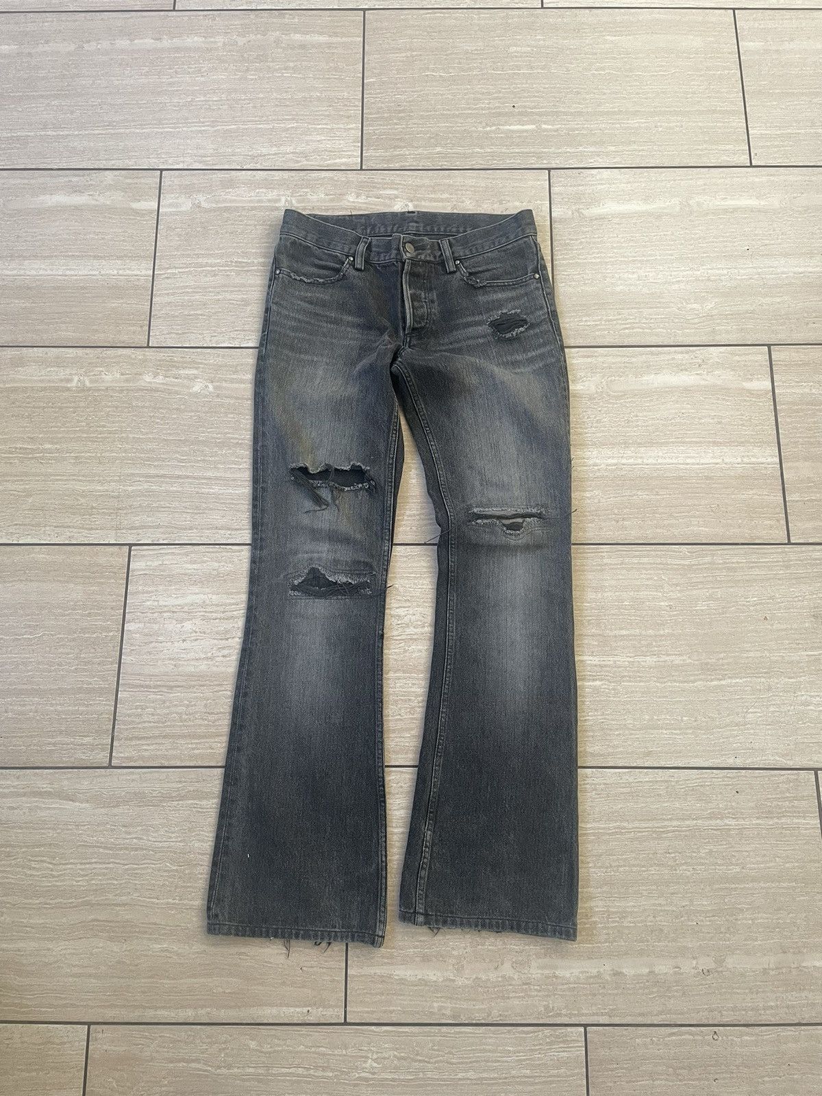 image of Sample Shellac Flair Denims in Grey, Men's (Size 30)