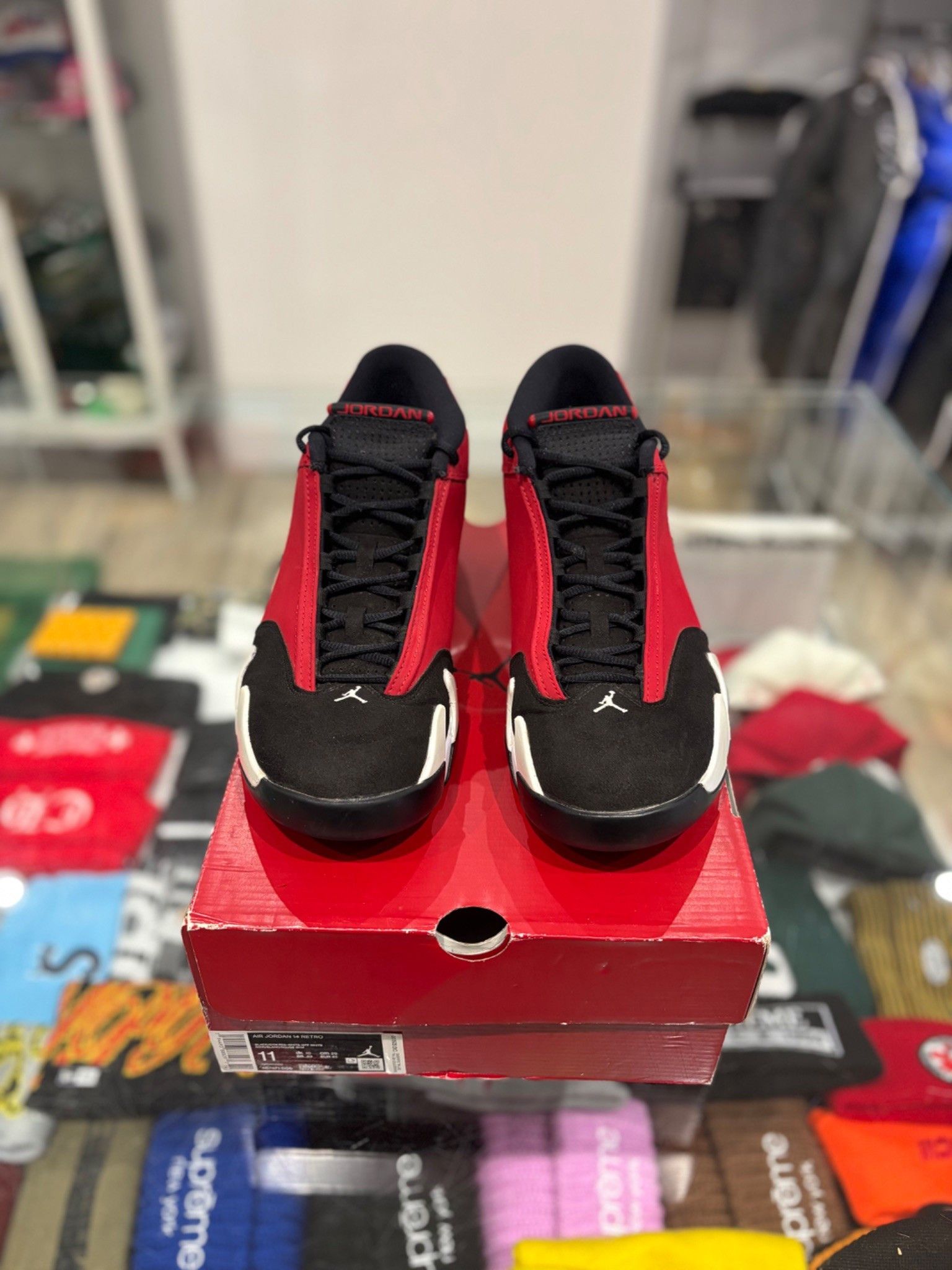 Jordan Brand Jordan 14 Gym Red Toro Size US 11 / EU 44 - 3 Thumbnail