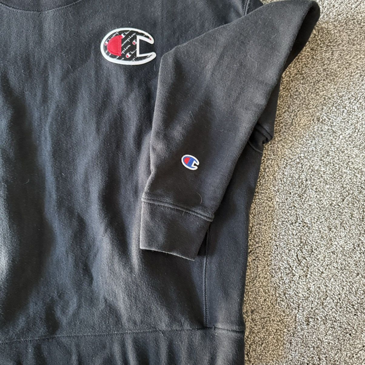 Champion Vintage Champion Reverse Weave Crew Neck Black L Sweatshirt Size L / US 10 / IT 46 - 3 Thumbnail