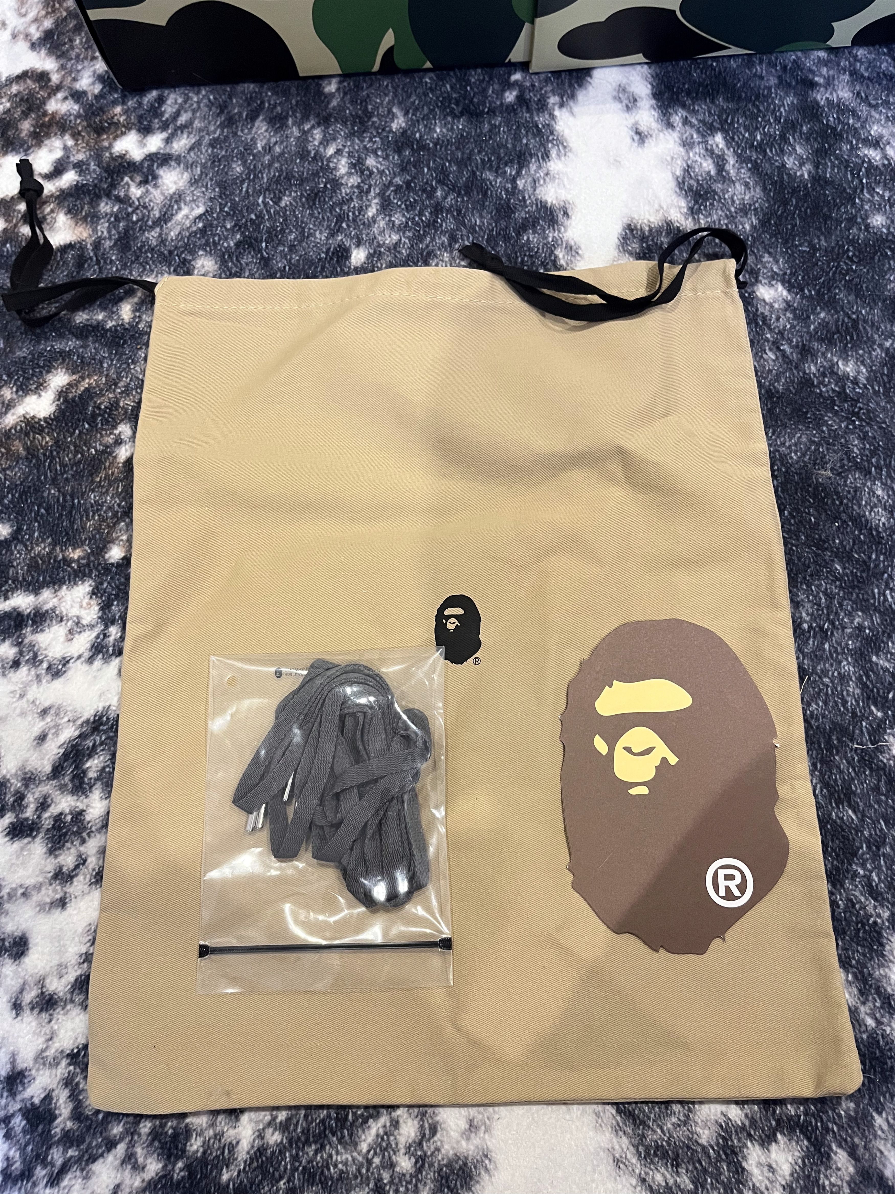 Bape A Bathing Ape Bapestas Grey x Red Size US 11 / EU 44 - 7 Thumbnail