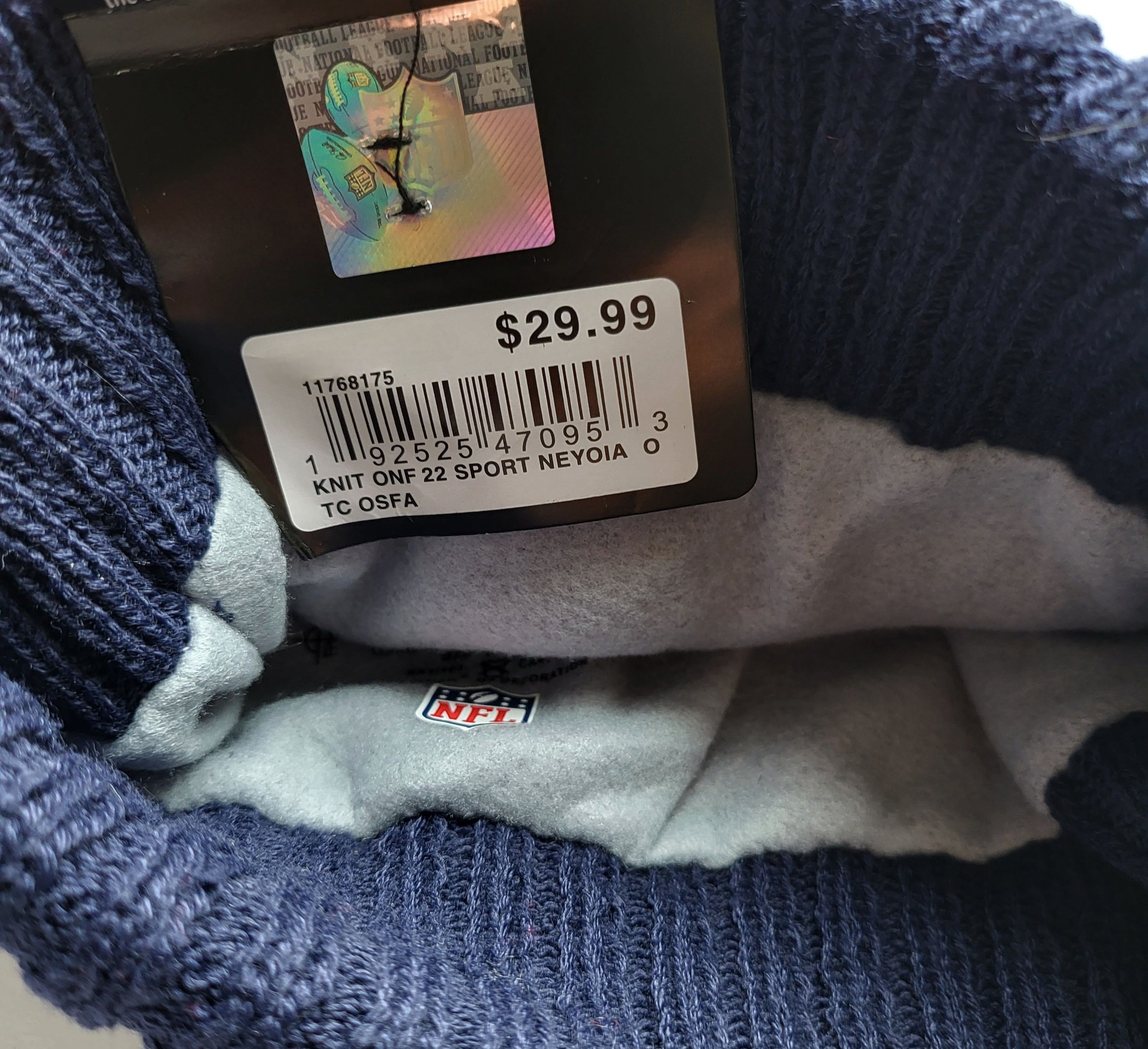 Other NWT New England Patriots Sports Pom Beanie Fleece Unisex Size ONE SIZE - 3 Thumbnail